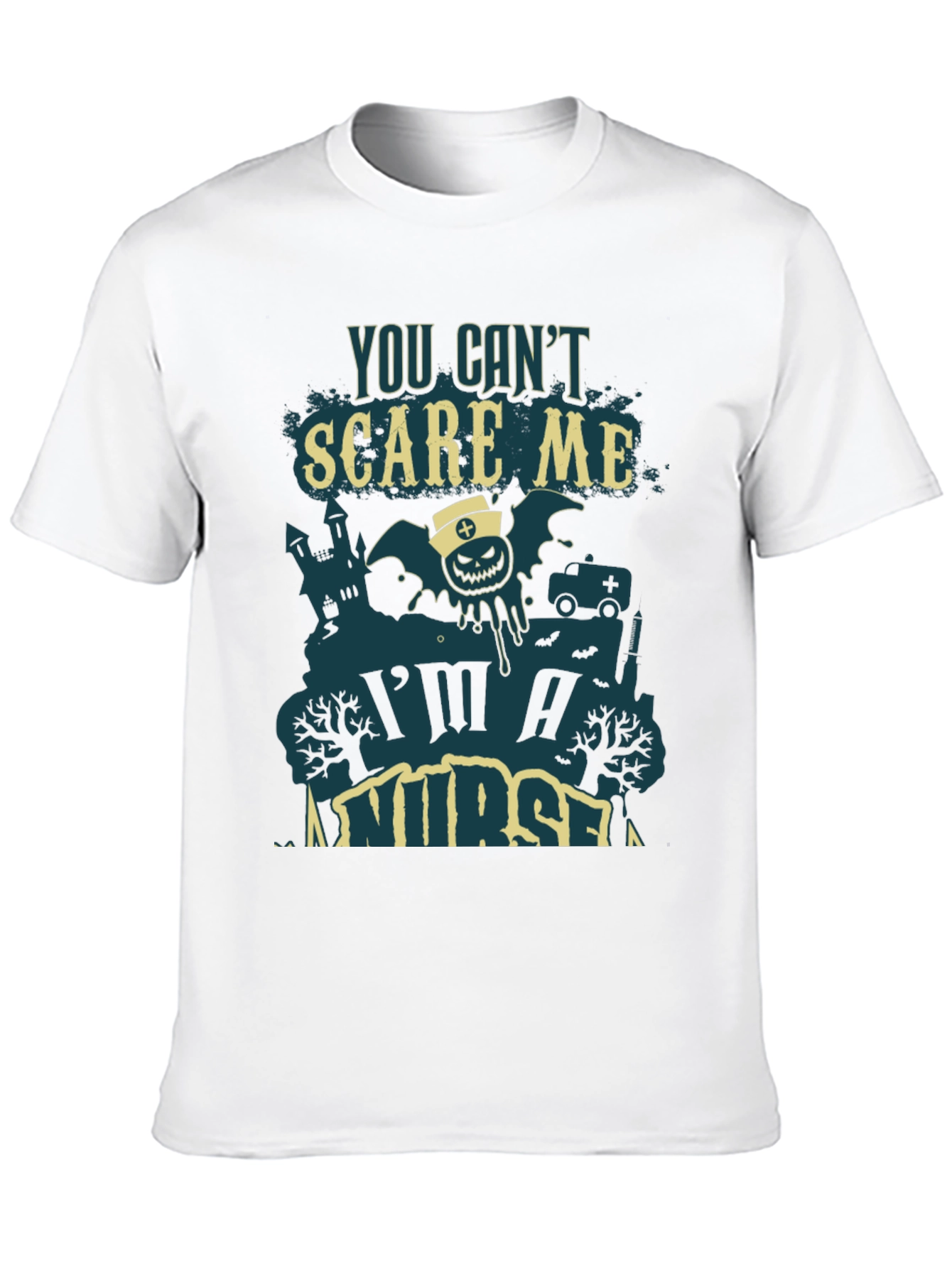 You Cant Scare Me Im A Nurse Halloween Tee