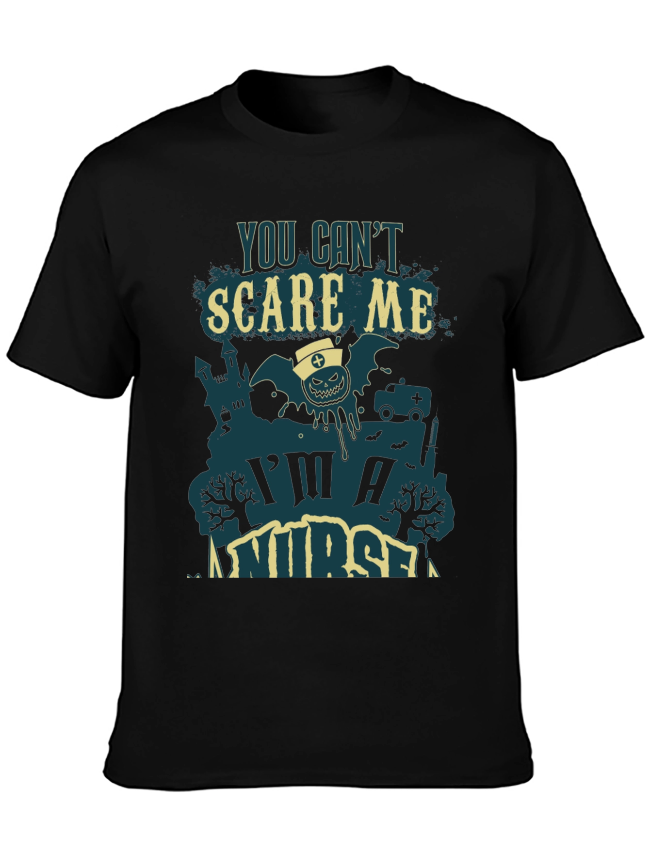 You Cant Scare Me Im A Nurse Halloween Tee