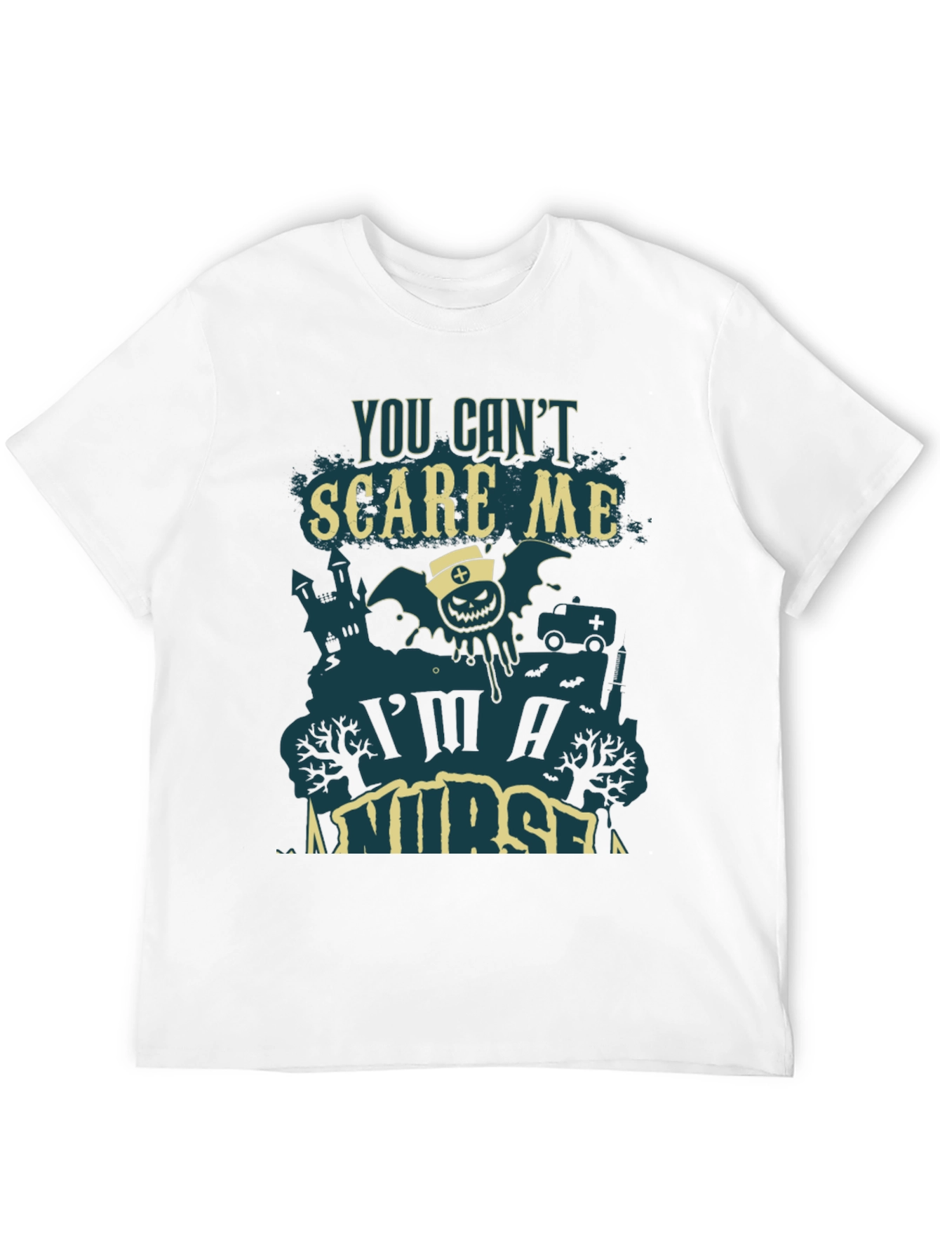You Cant Scare Me Im A Nurse Halloween Tee