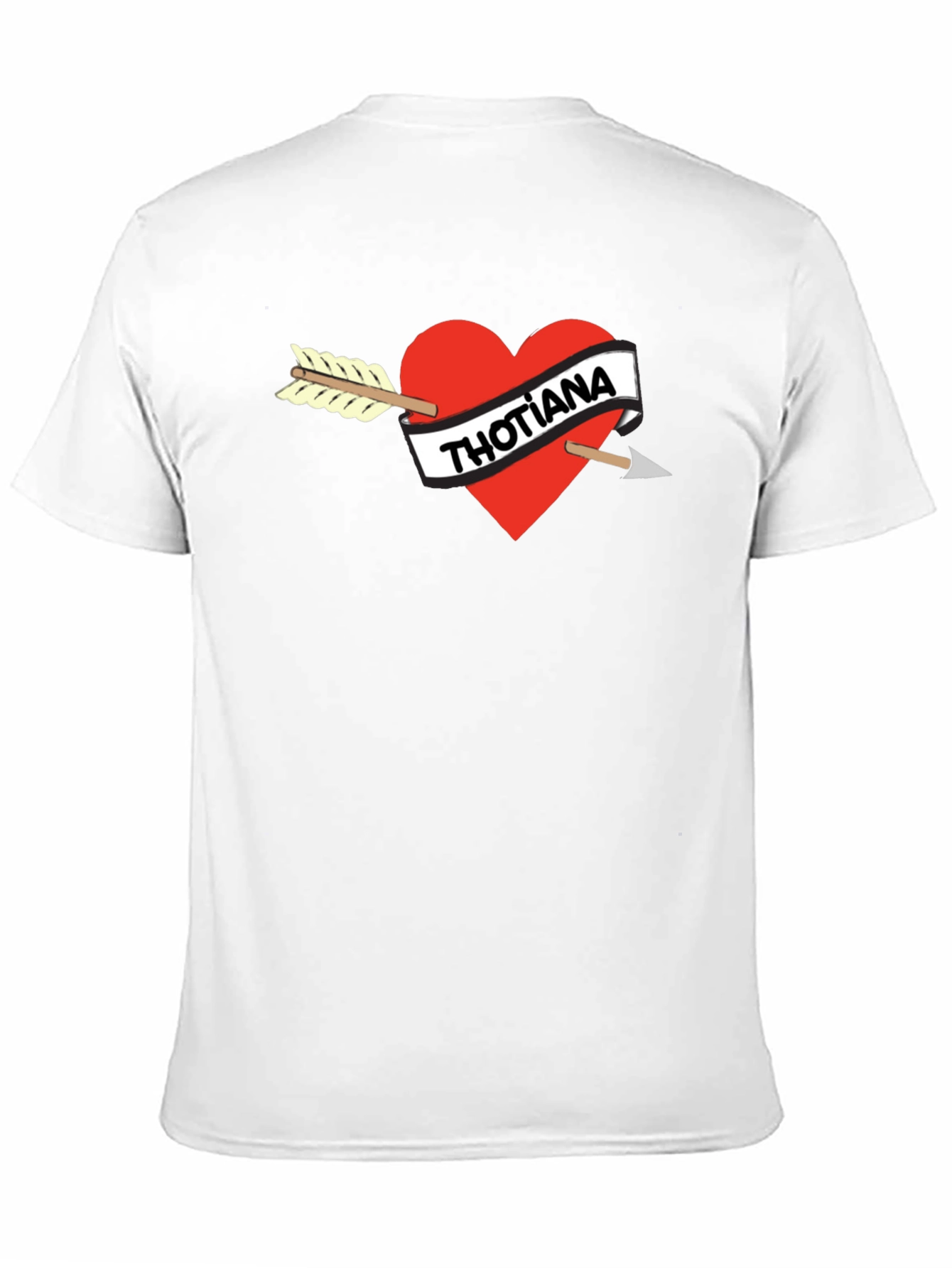 Thotiana Heart Arrow Black T-Shirt