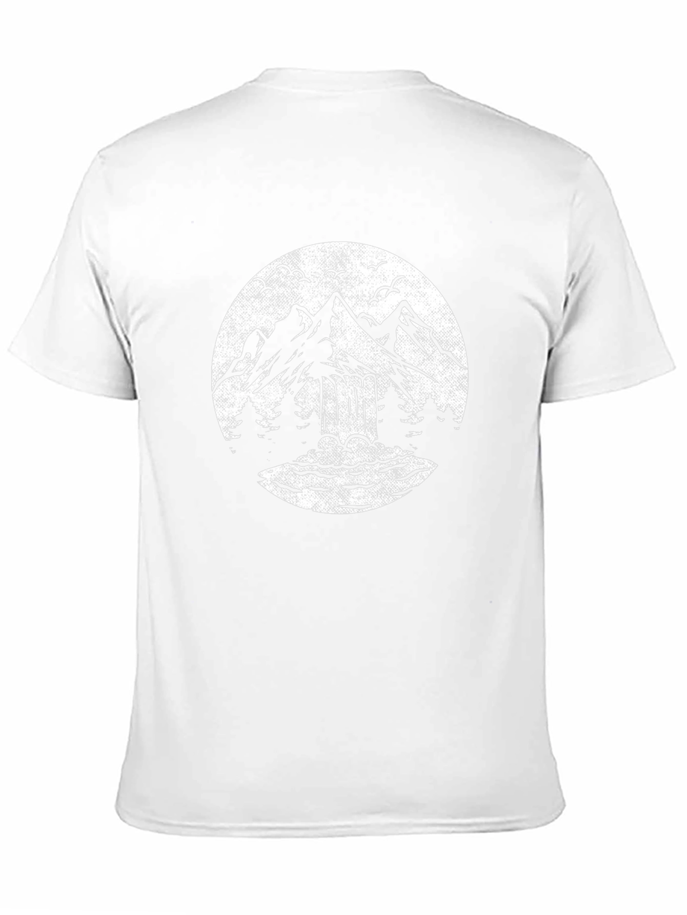 Mountain Graphic Black T-Shirt Nature Design Tee