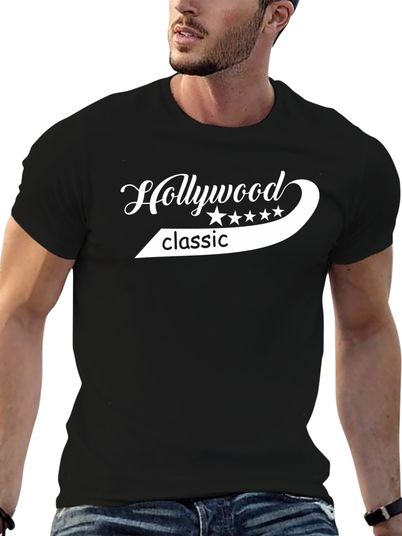 Hollywood Classic Graphic Tee - Soft Cotton Blend