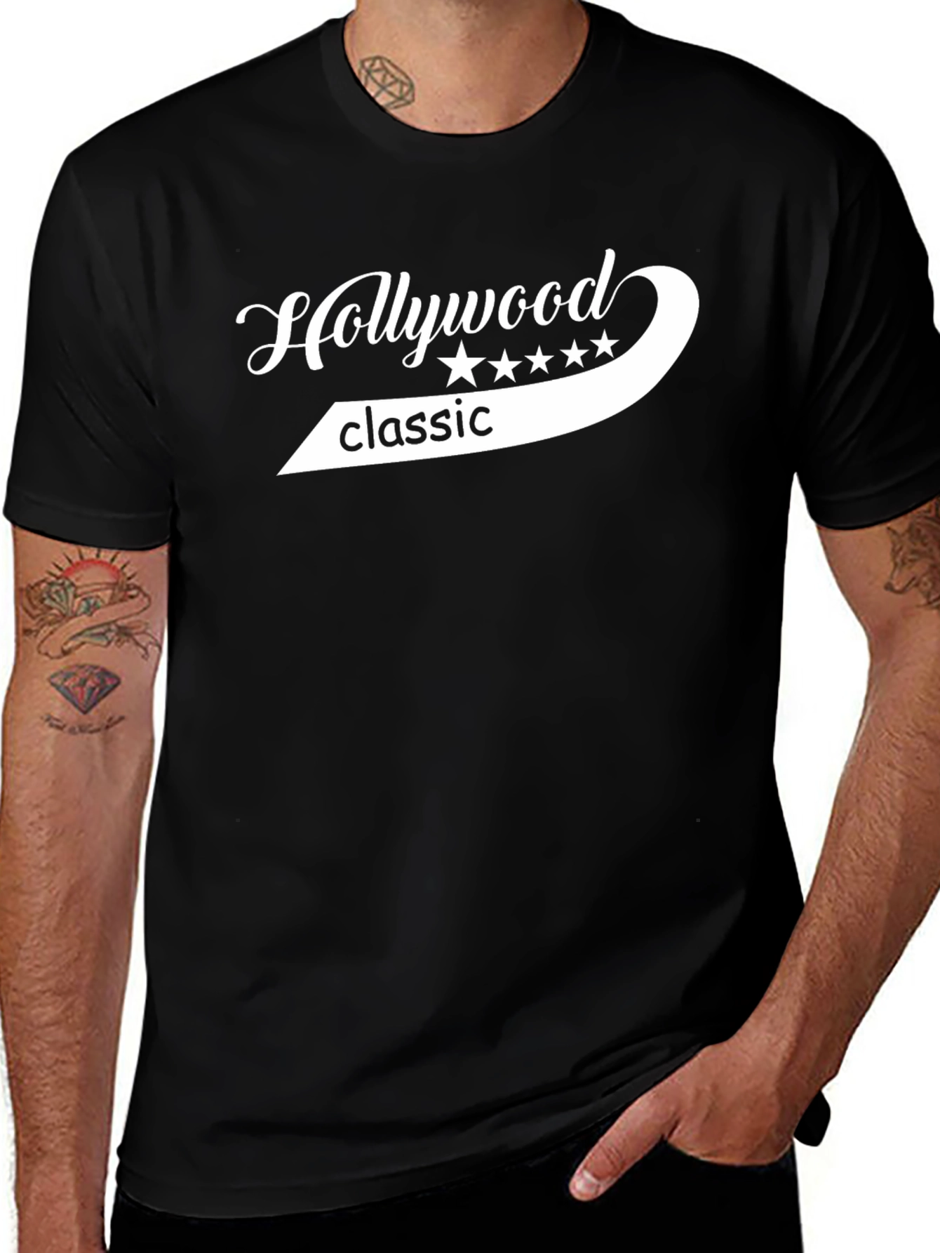 Hollywood Classic Graphic Tee - Soft Cotton Blend
