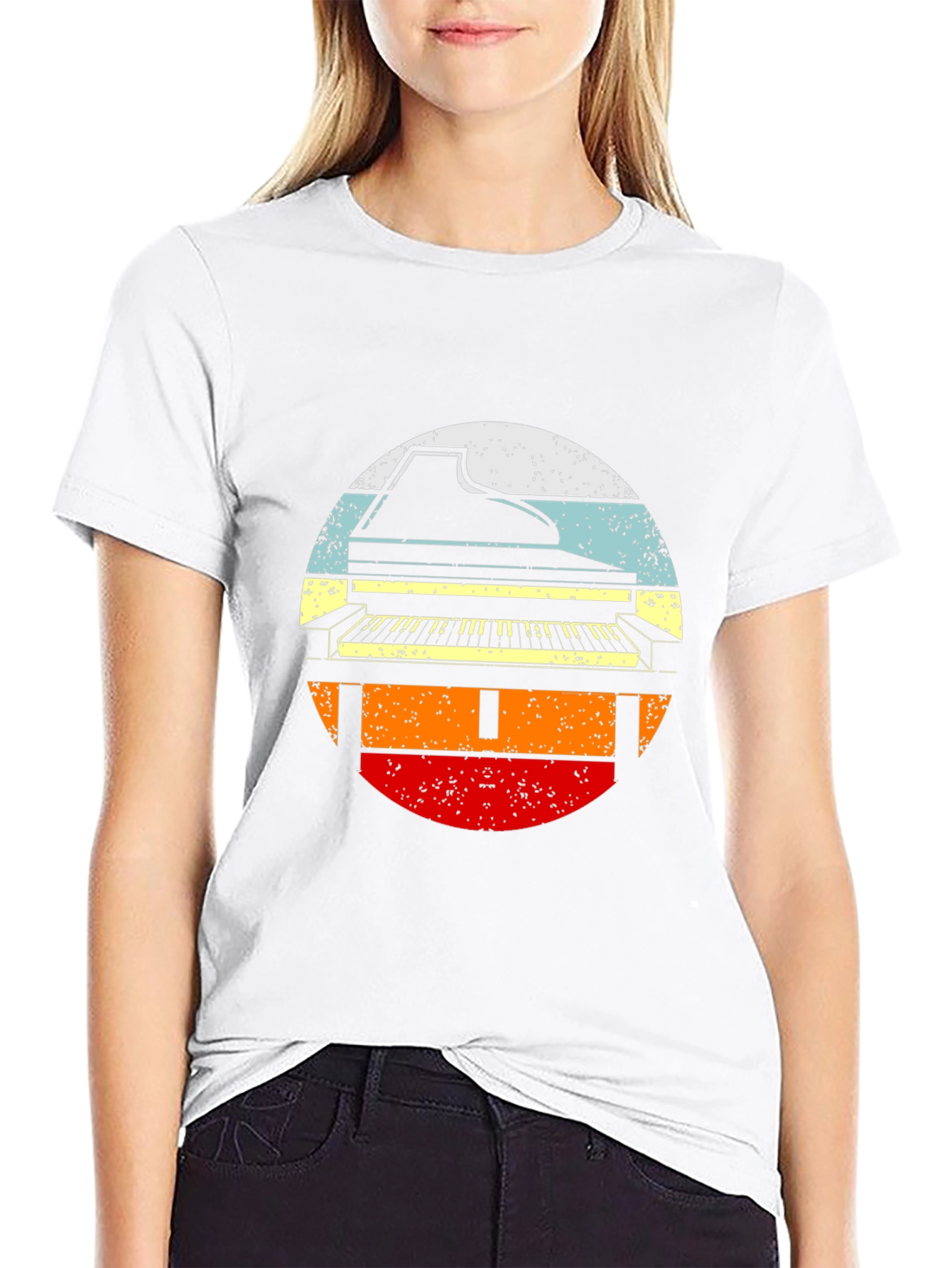 Retro Piano T-Shirt - Music Lovers Tee