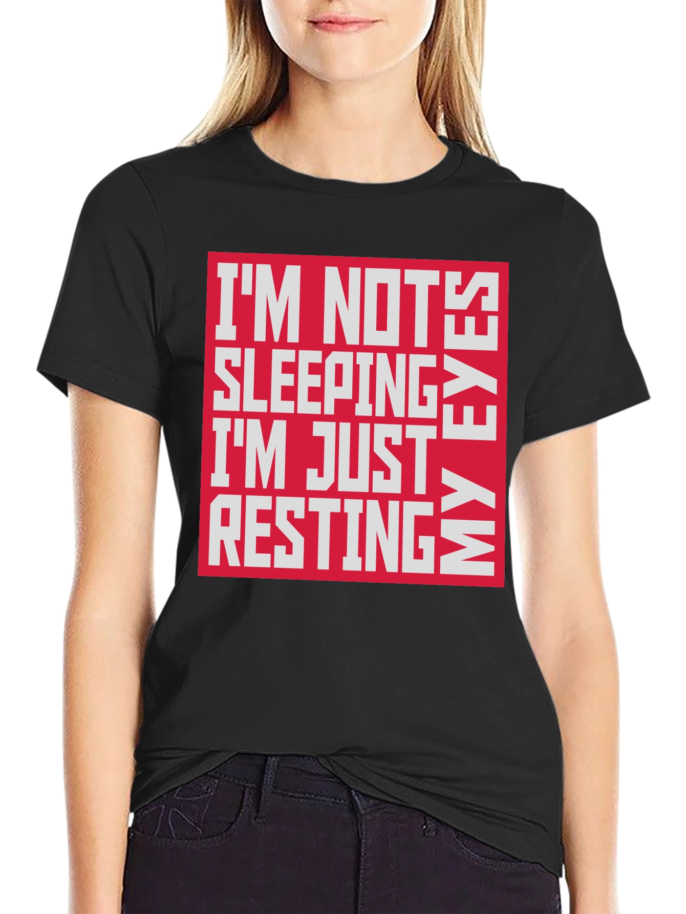 Funny Resting My Eyes Graphic Tee