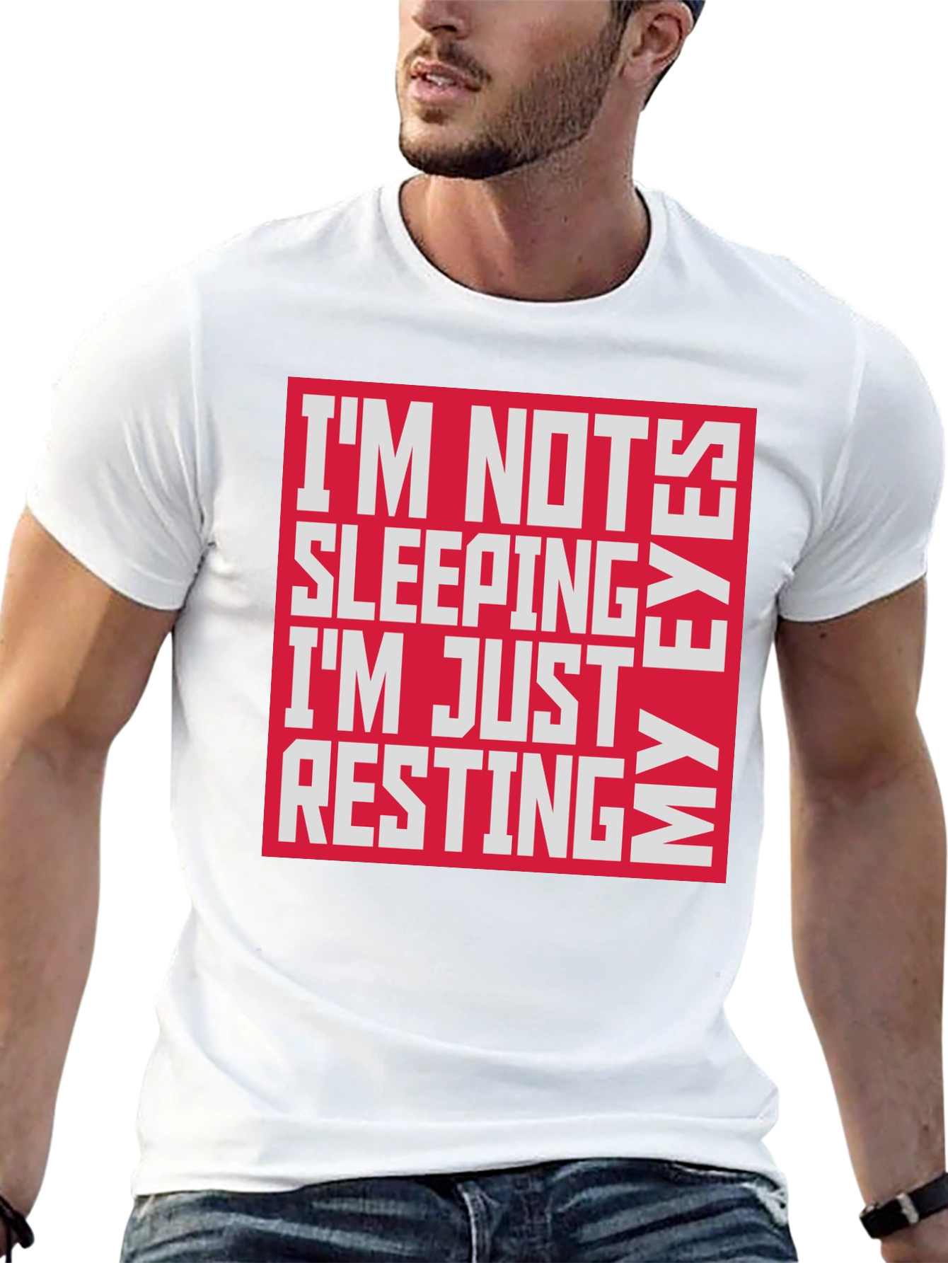 Funny Resting My Eyes Graphic Tee