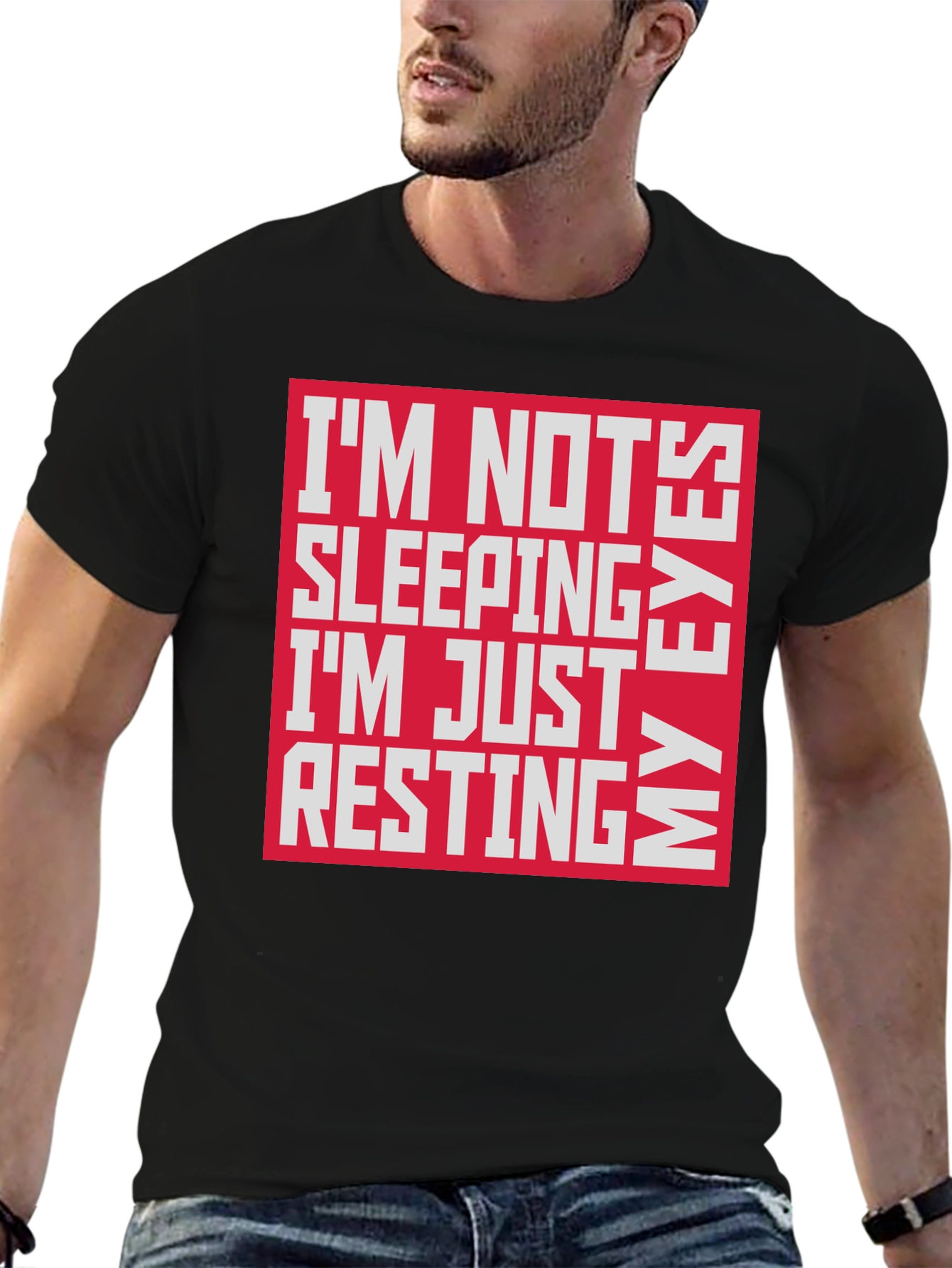 Funny Resting My Eyes Graphic Tee