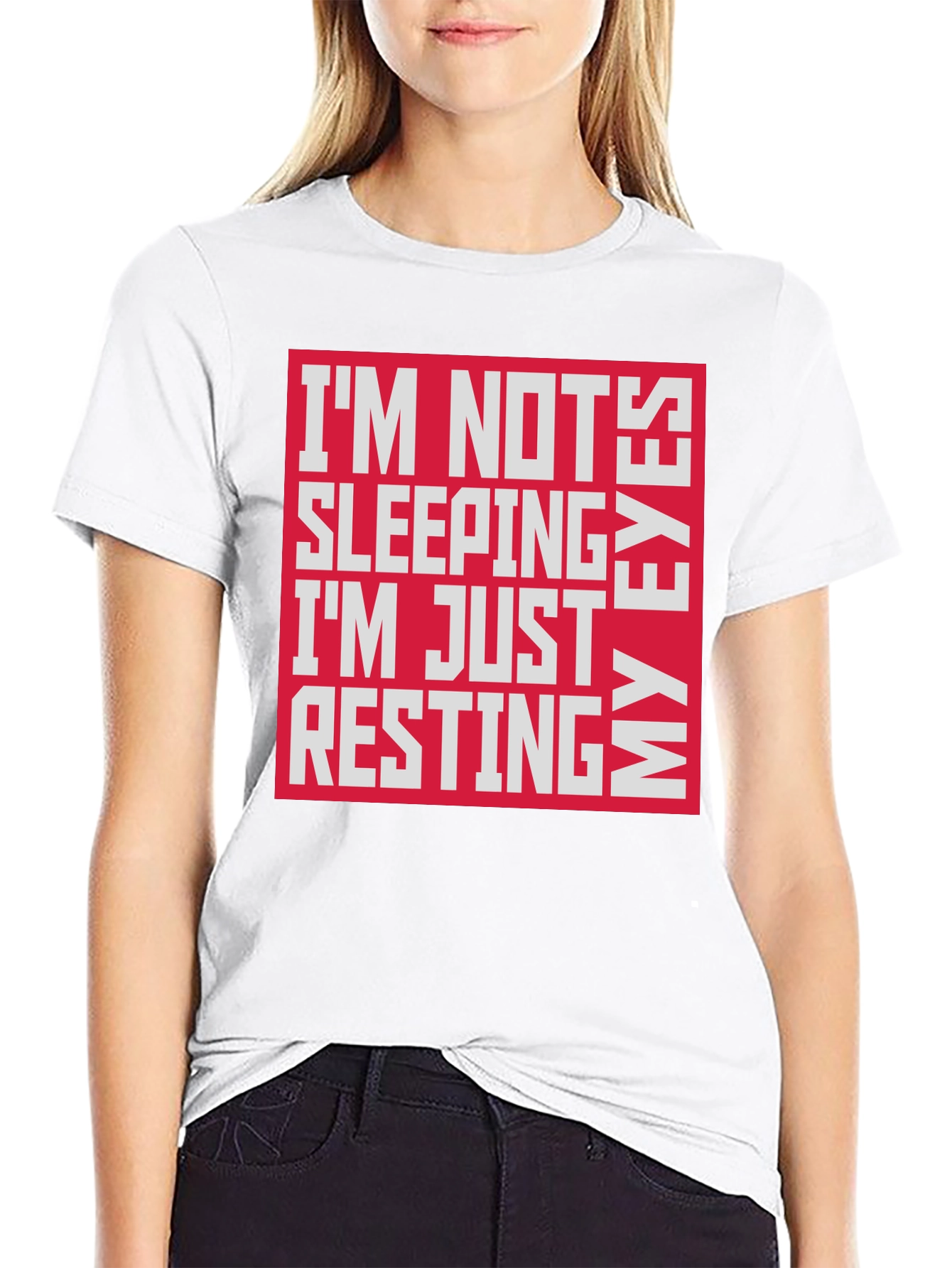 Funny Resting My Eyes Graphic Tee