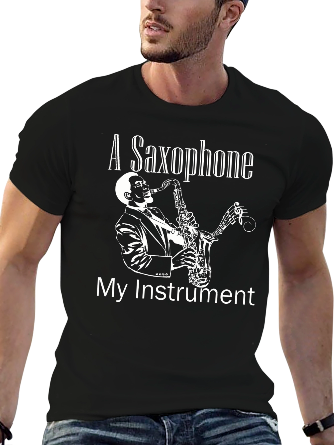 Saxophone Instrument Graphic T-Shirt