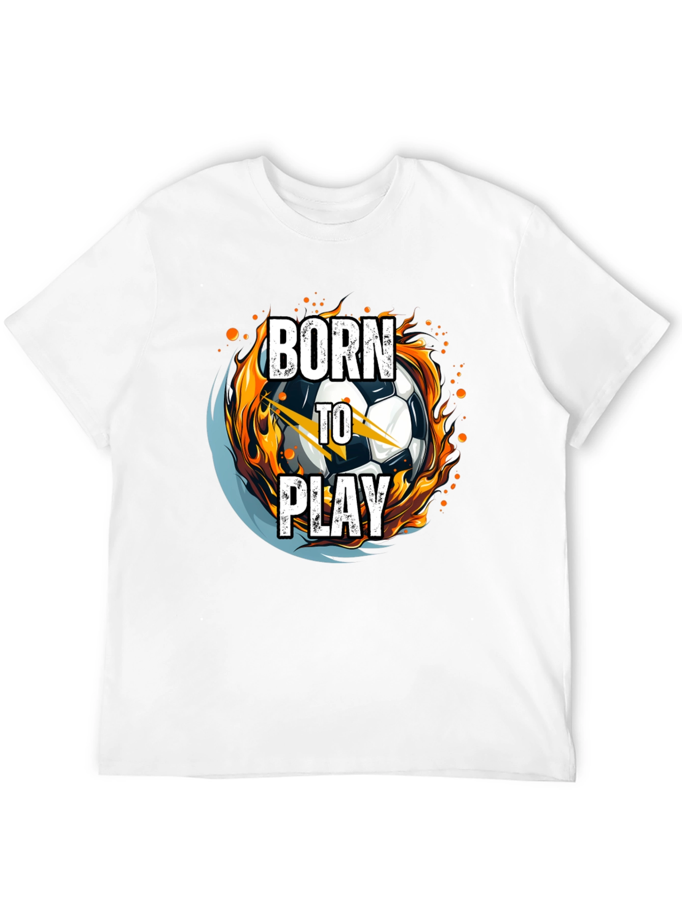 Born to Play Soccer Ball Graphic Tee
