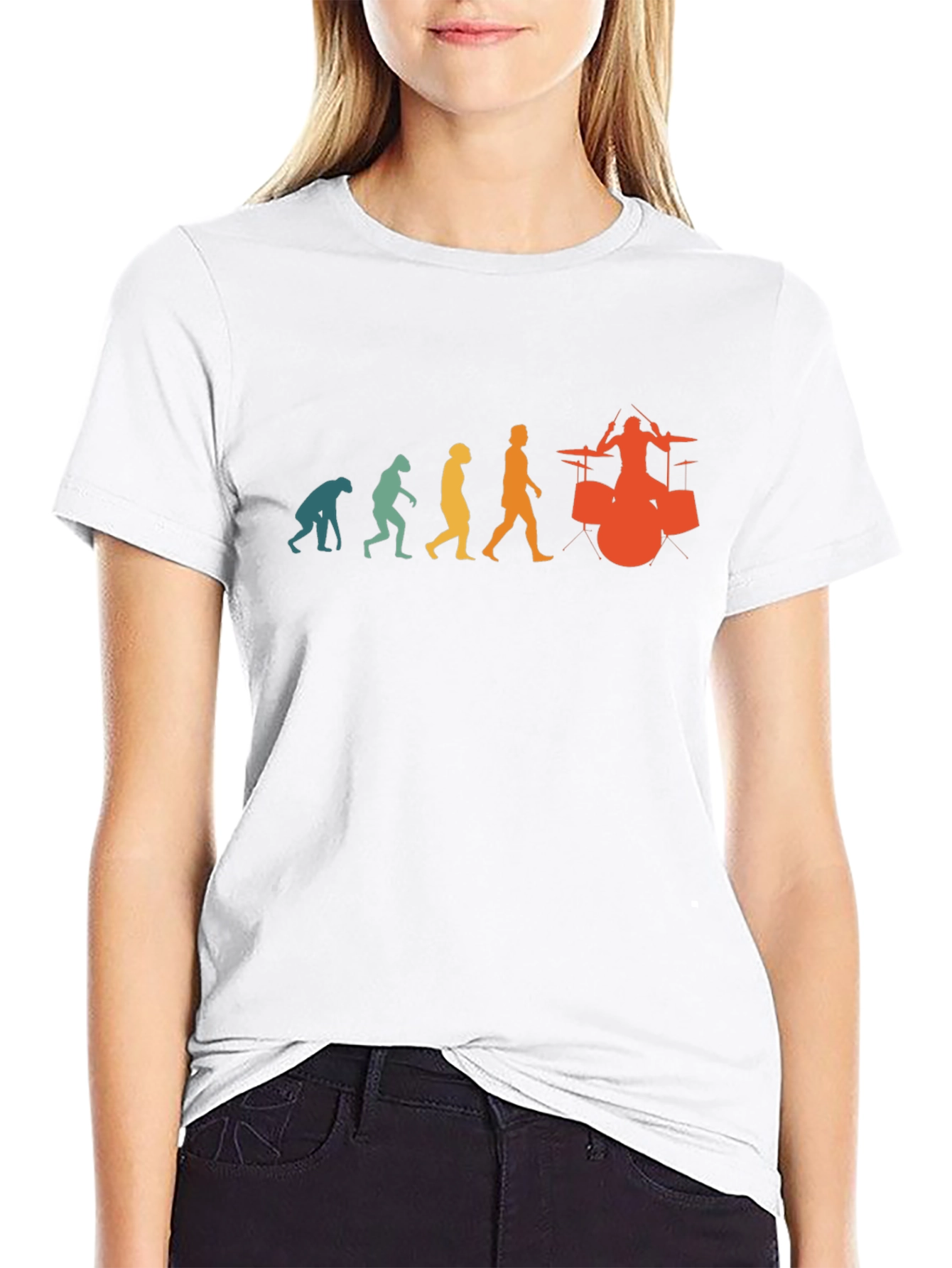 Evolution of Drummer T-Shirt - Funny Music Tee