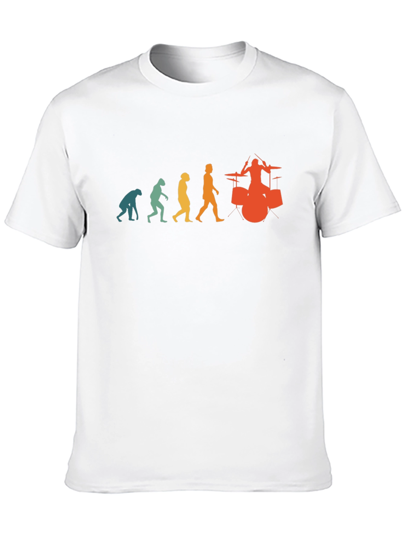 Evolution of Drummer T-Shirt - Funny Music Tee