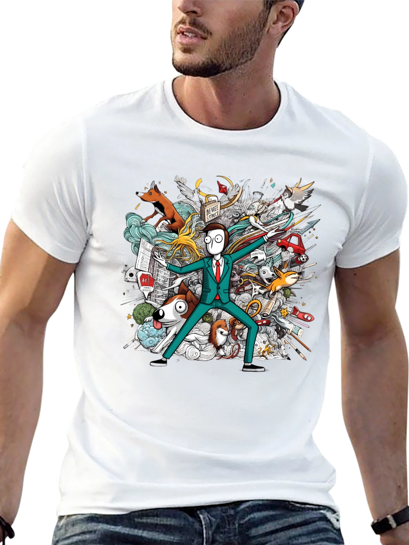 Whimsical Doodle Art T-Shirt