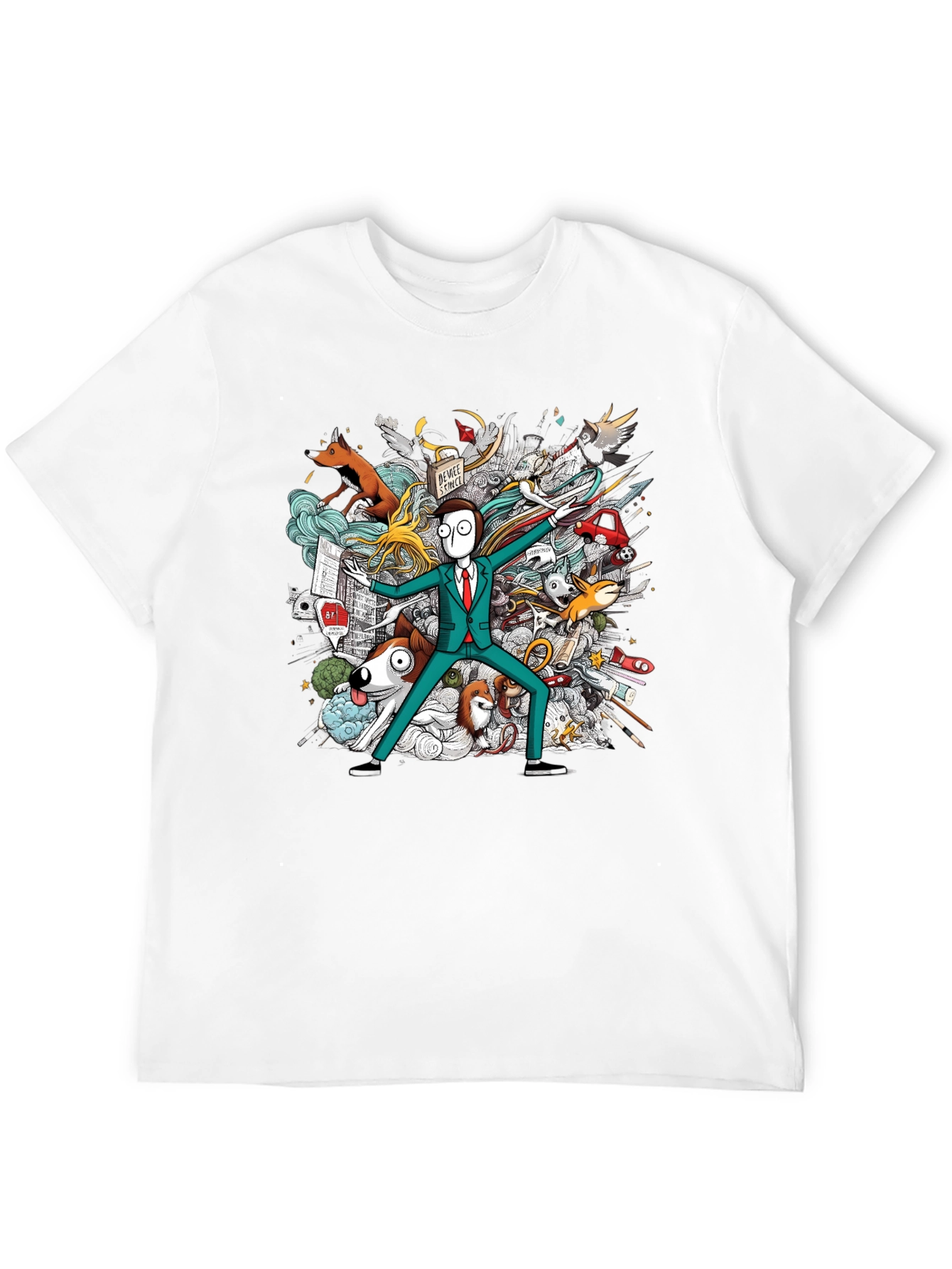 Whimsical Doodle Art T-Shirt