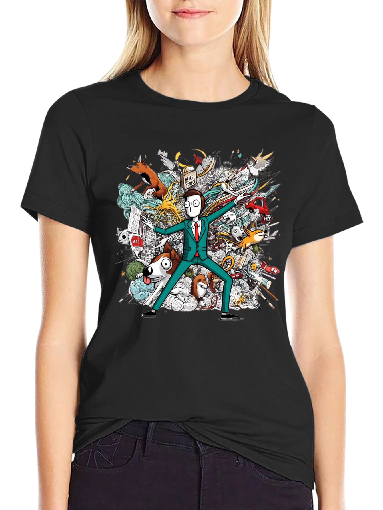 Whimsical Doodle Art T-Shirt