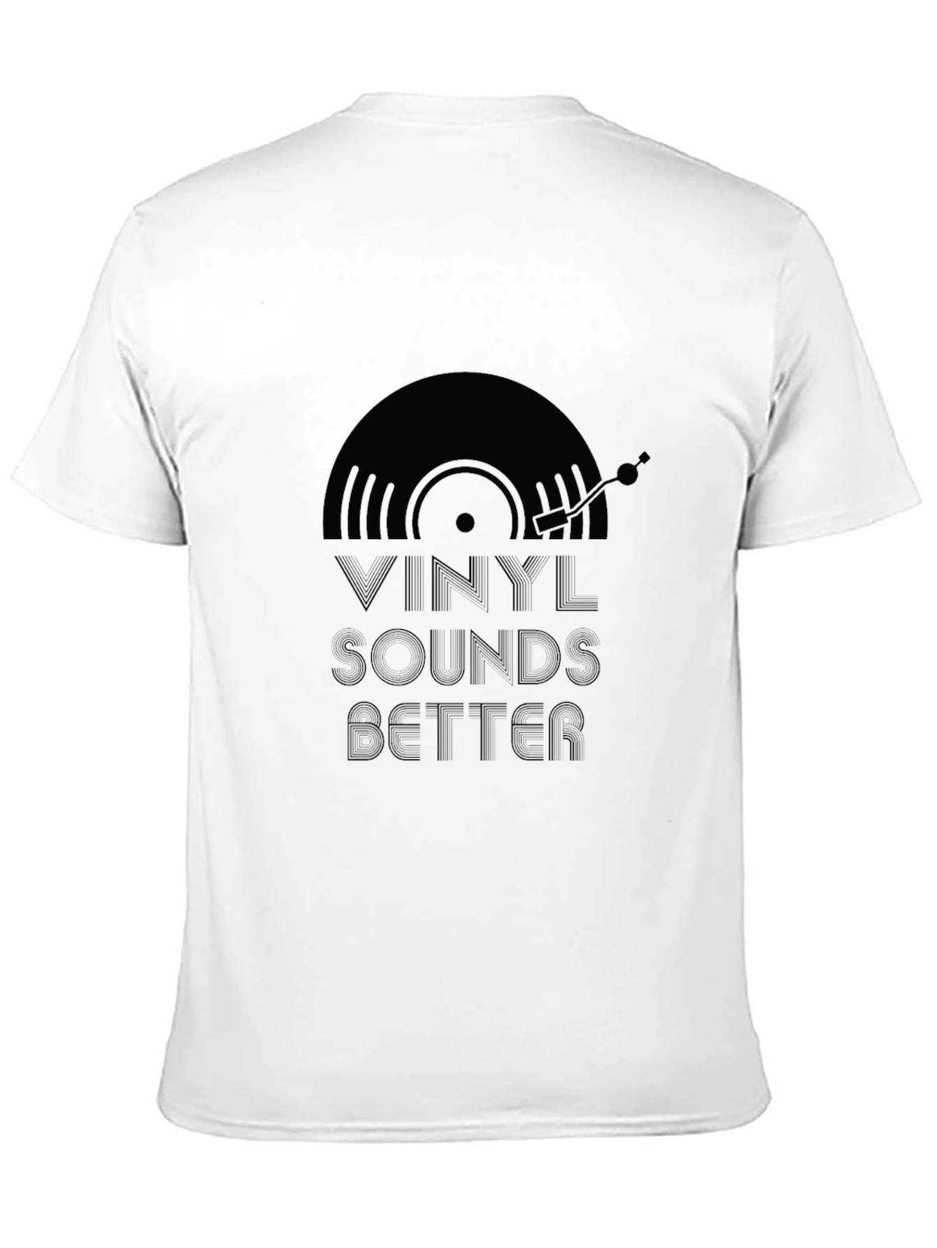 Vinyl Sounds Better Black Graphic Tee