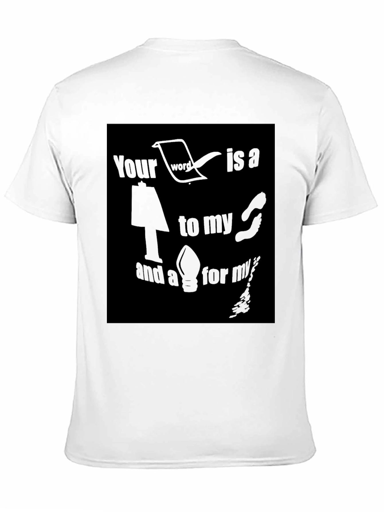 Motivational Black T-Shirt: Your Word