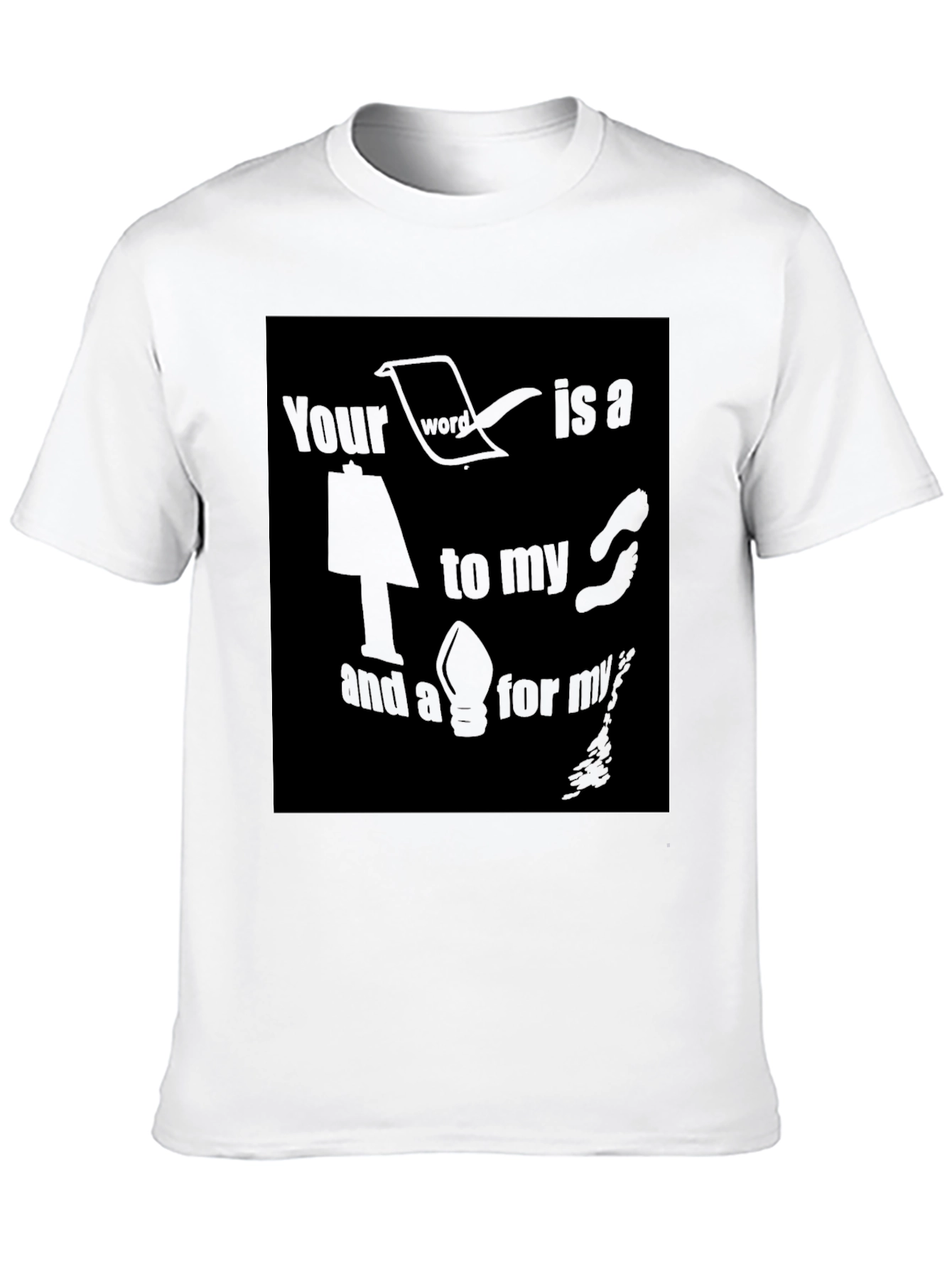 Motivational Black T-Shirt: Your Word