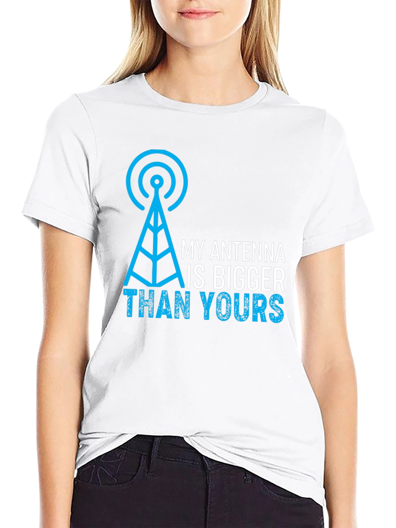 My Antenna is Bigger Than Yours Mens Graphic Tee