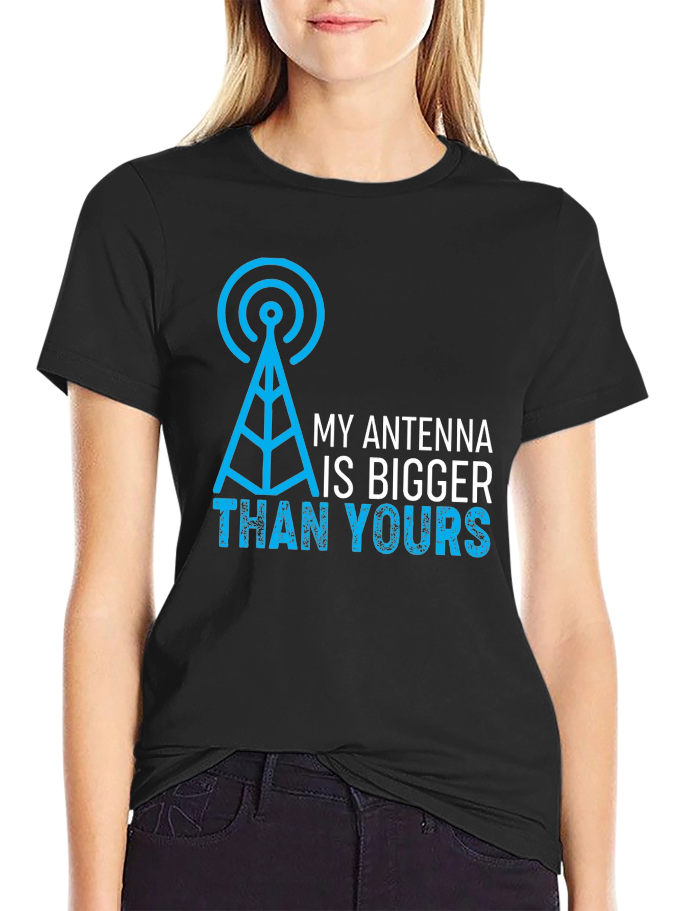 My Antenna is Bigger Than Yours Mens Graphic Tee