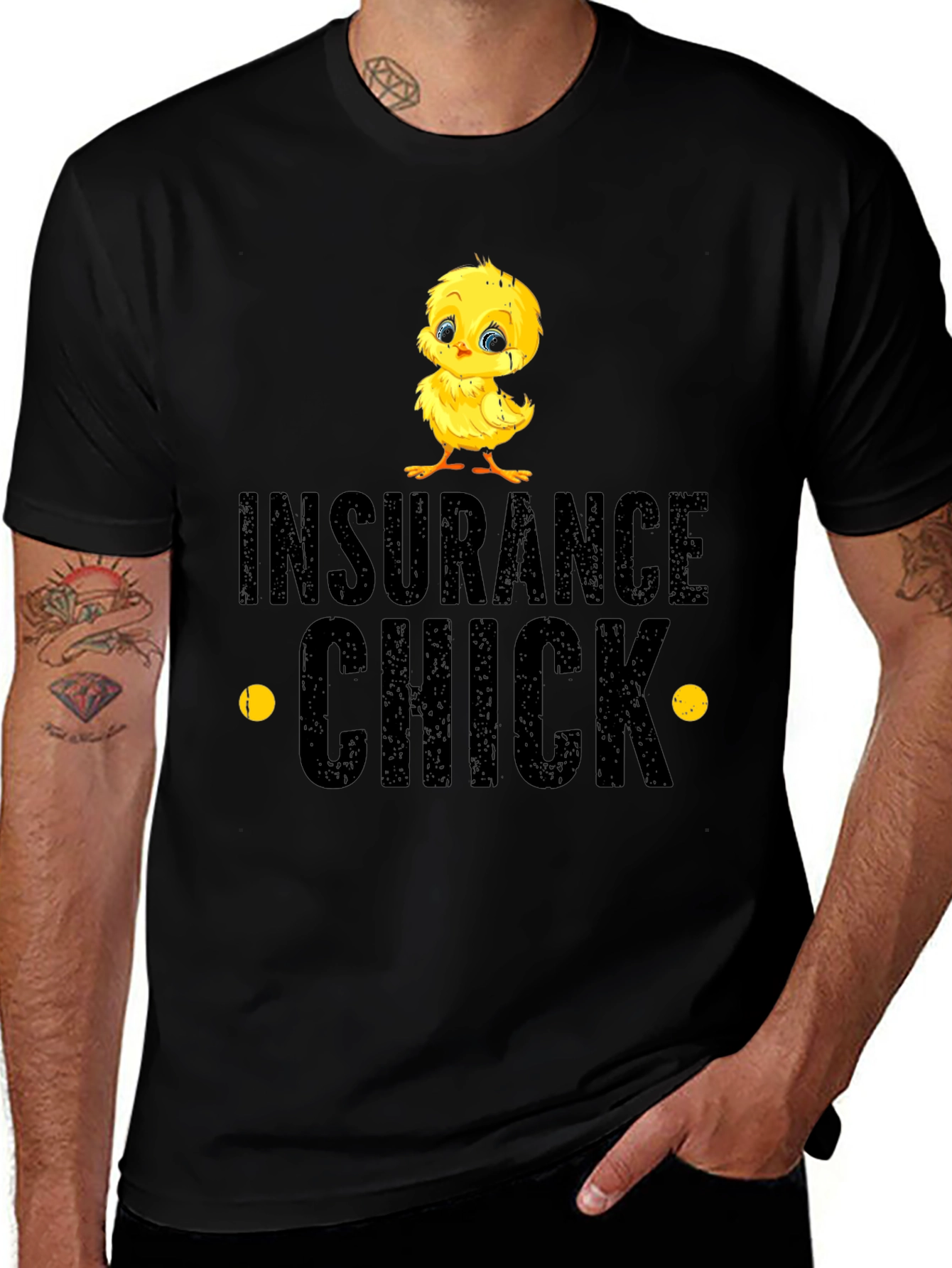 Insurance Chick T-Shirt - Cute Cartoon Chicken