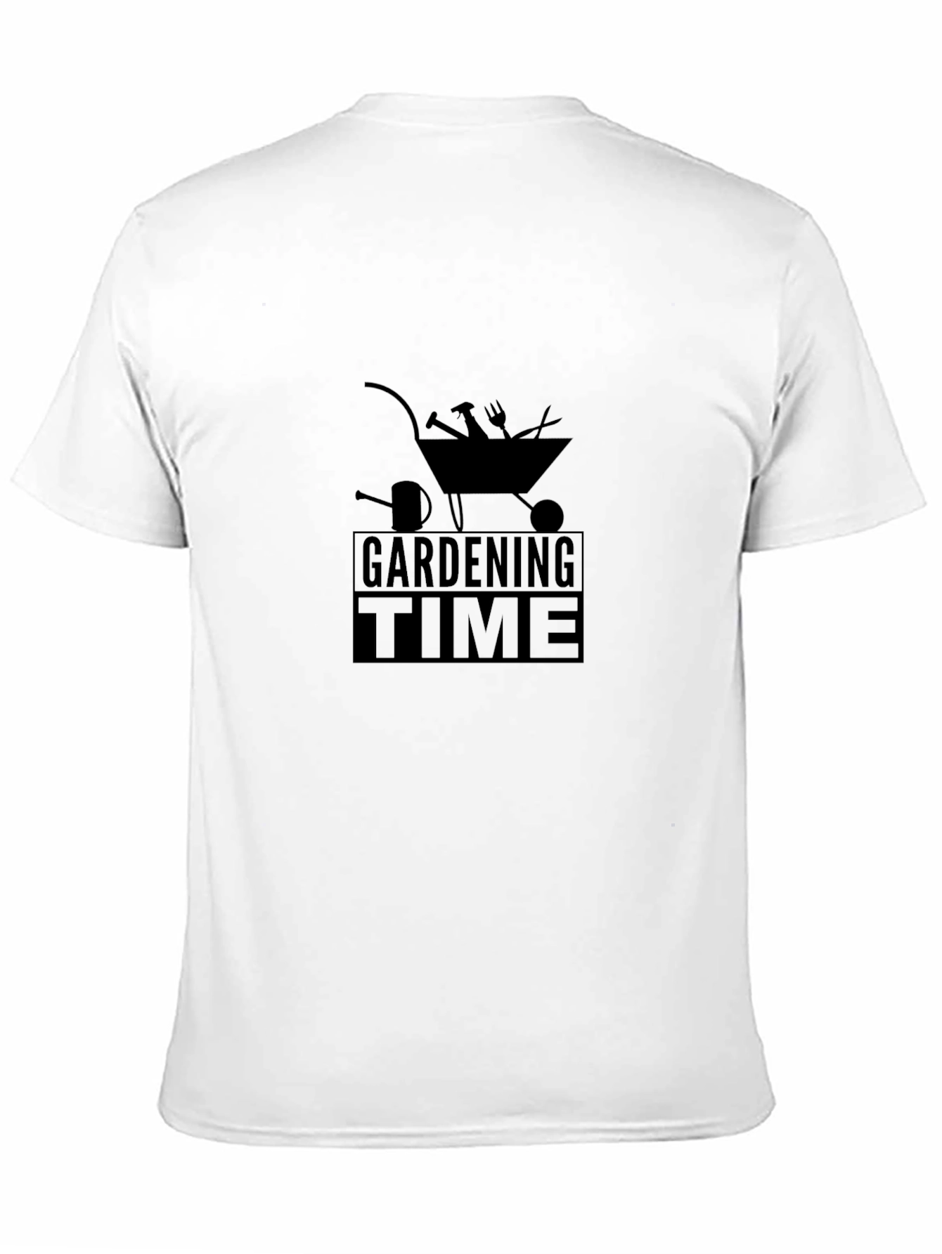 Gardening Time Black T-Shirt