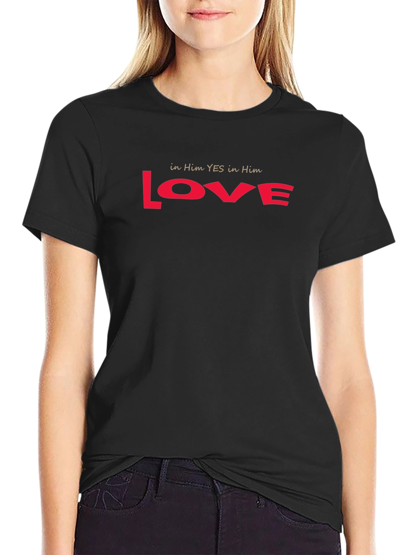 Love T-Shirt - in Him YES in Him Red