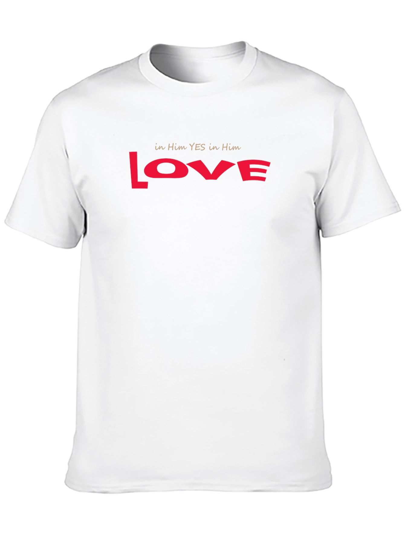 Love T-Shirt - in Him YES in Him Red