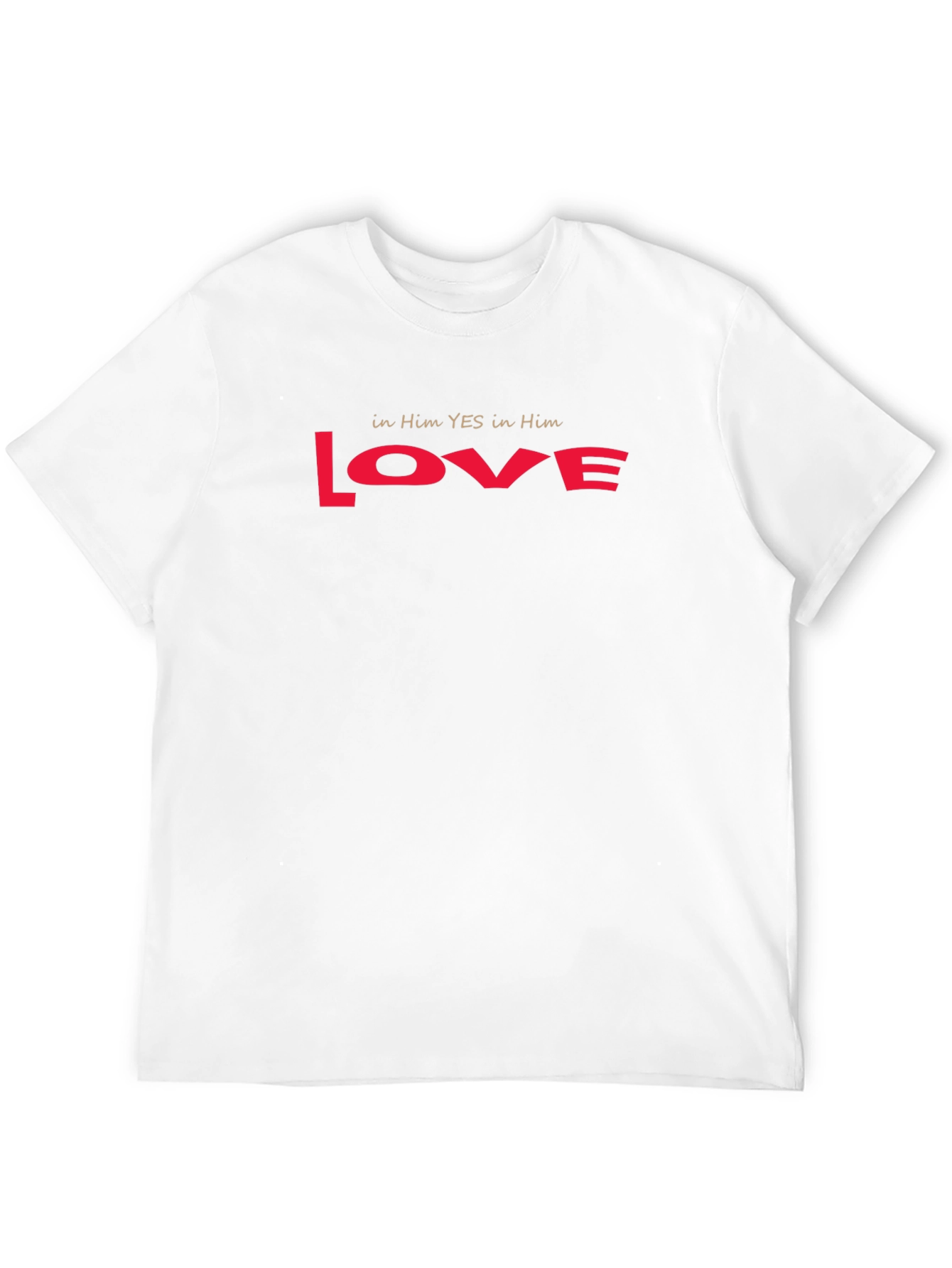 Love T-Shirt - in Him YES in Him Red