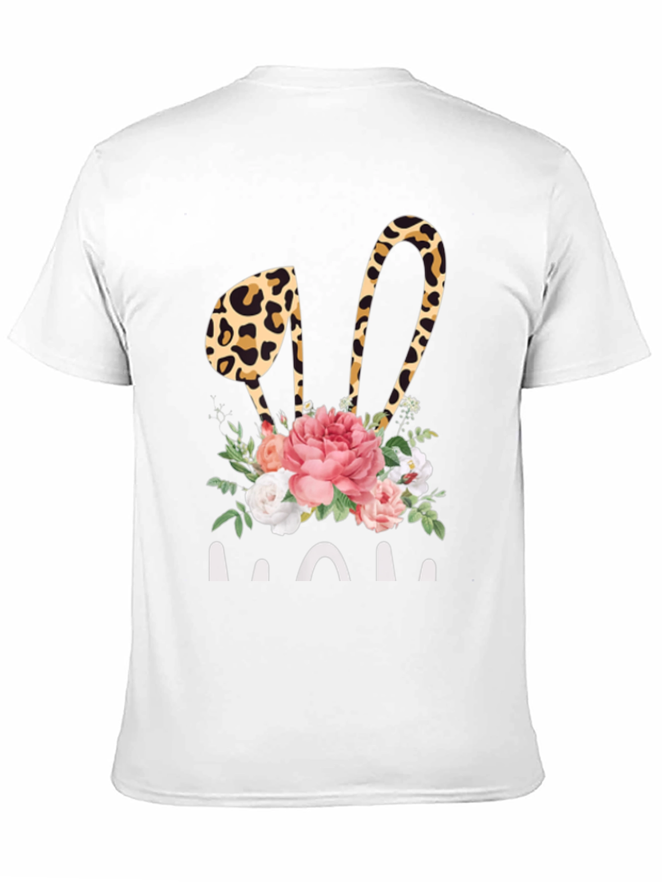 Leopard Bunny Ears MOM Graphic Tee