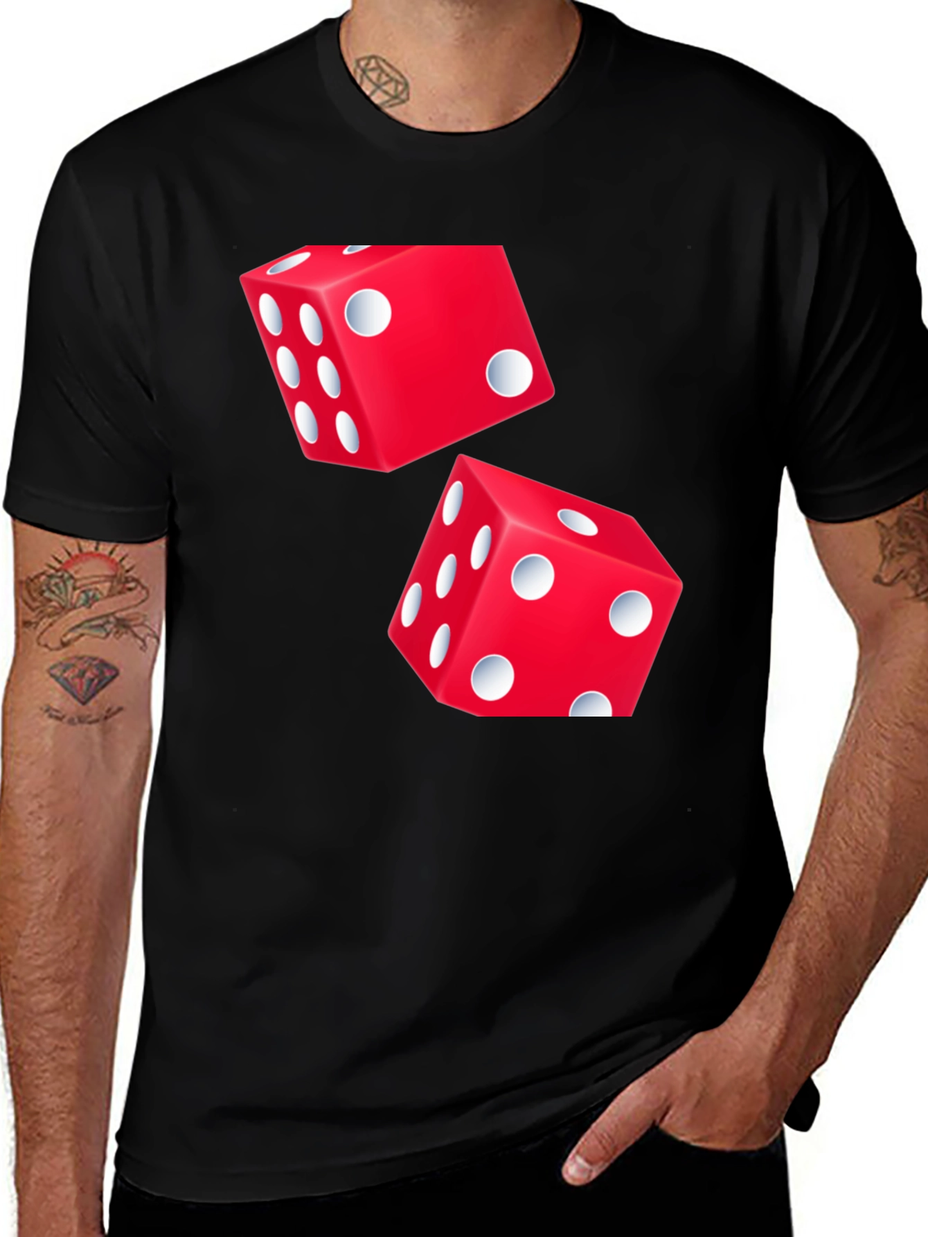 Dice Graphic T-Shirt - Lucky Roll Tee