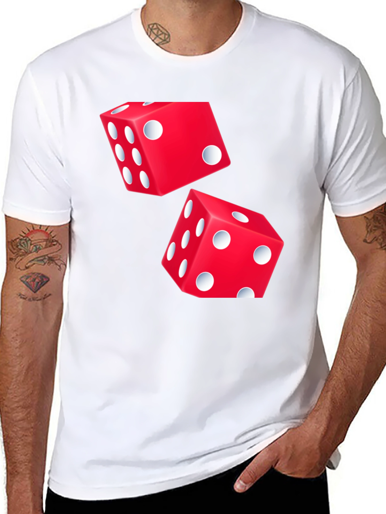 Dice Graphic T-Shirt - Lucky Roll Tee