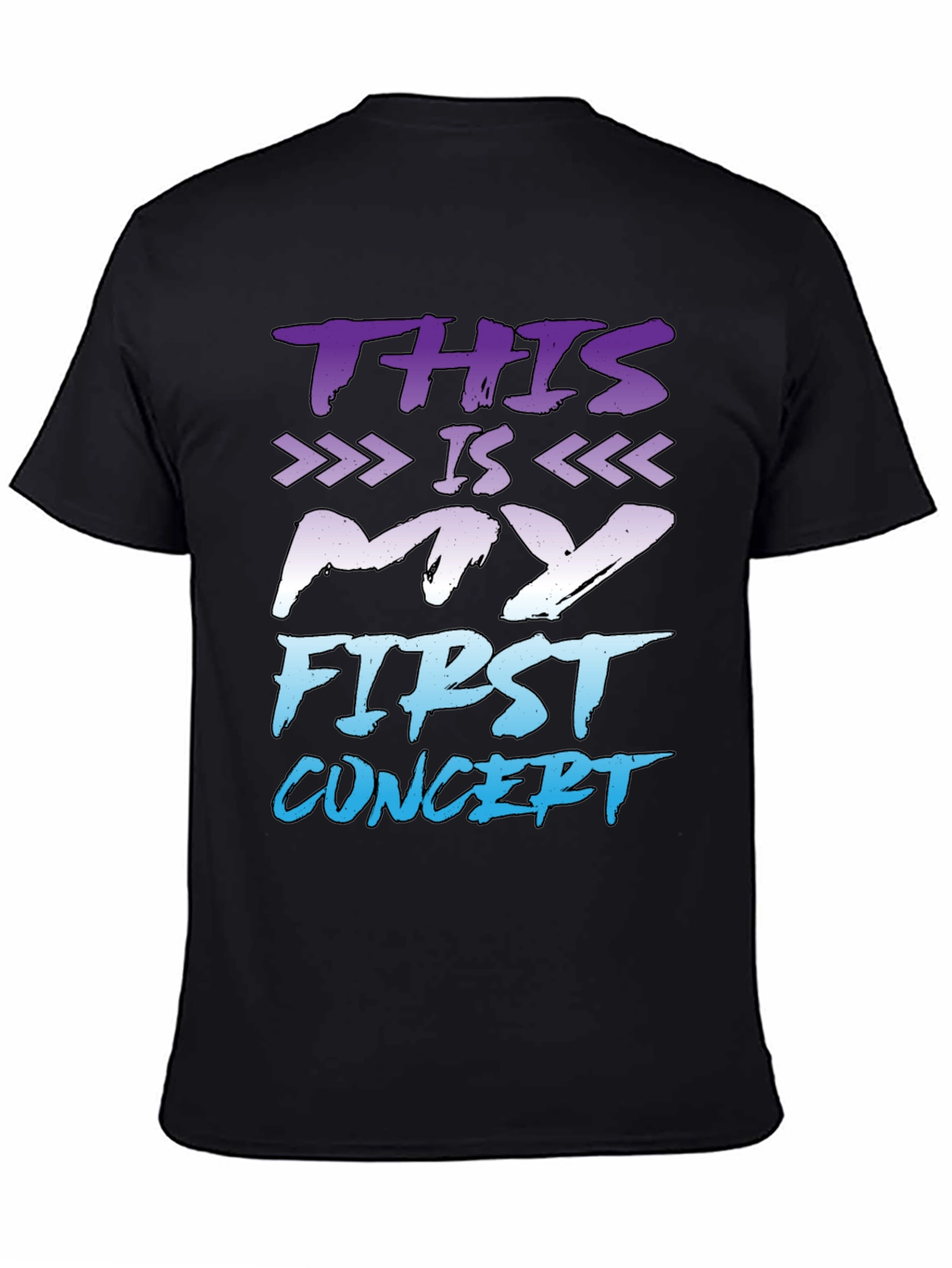 First Concert T-Shirt - Black Graphic Tee