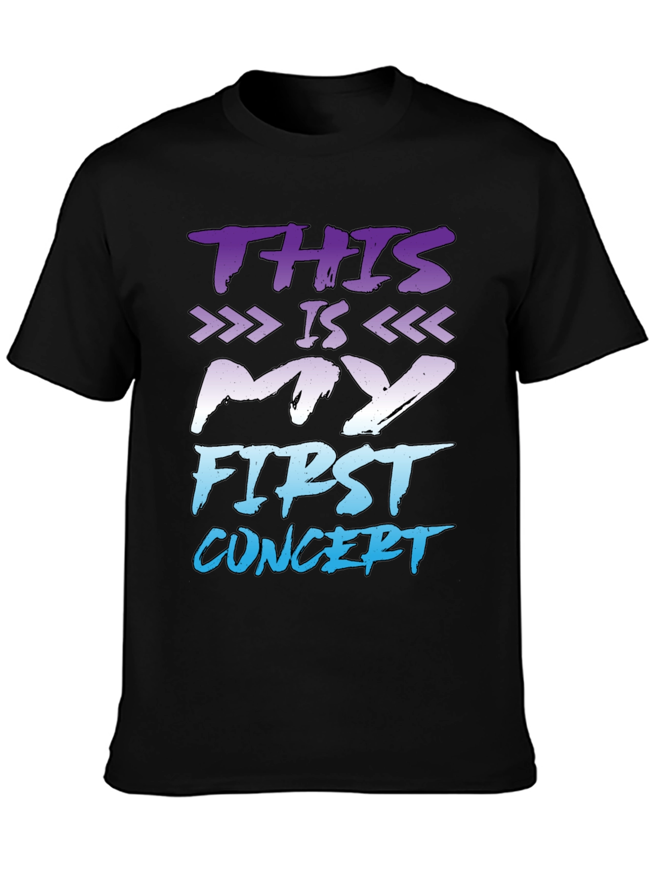 First Concert T-Shirt - Black Graphic Tee