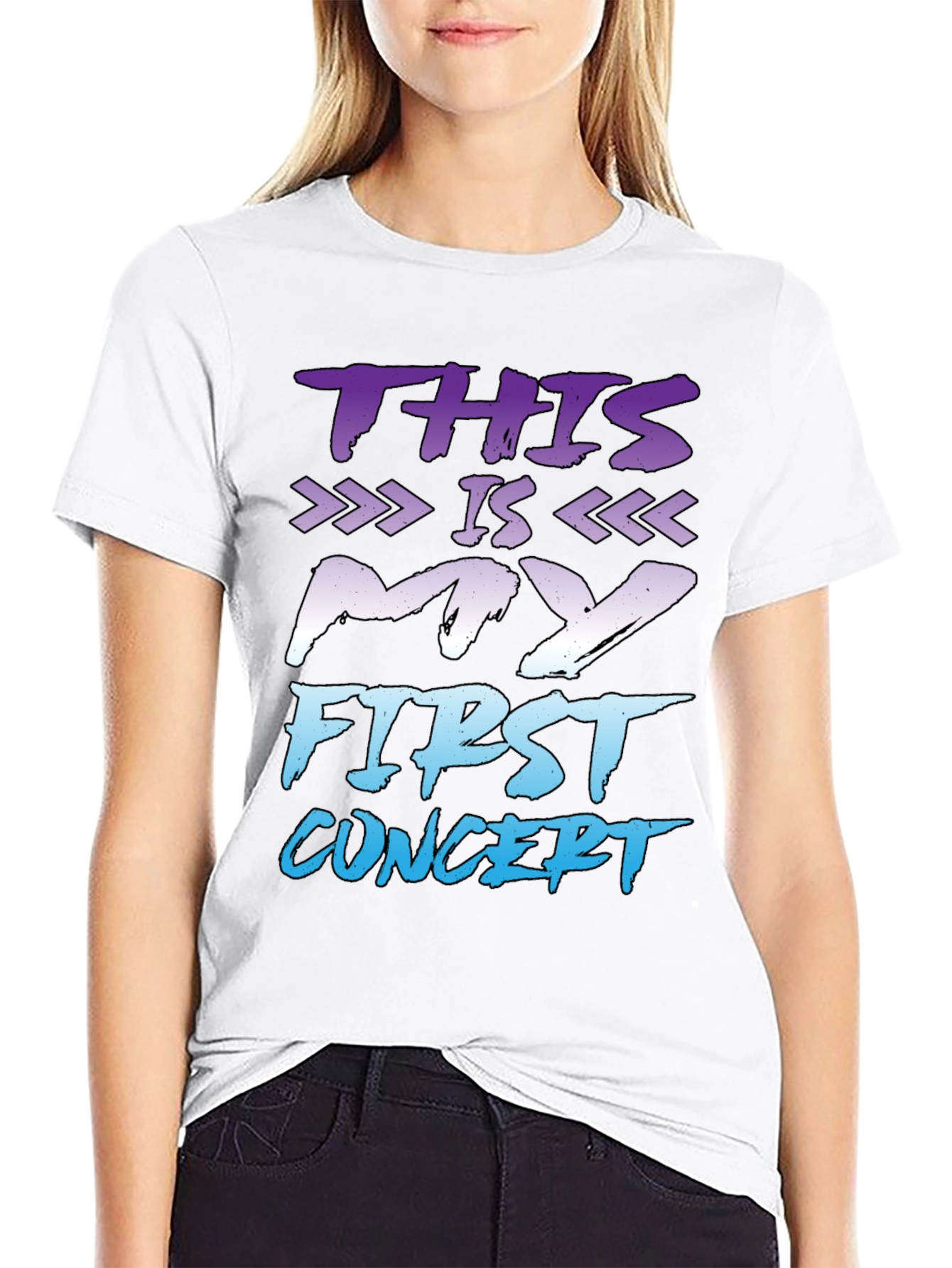 First Concert T-Shirt - Black Graphic Tee