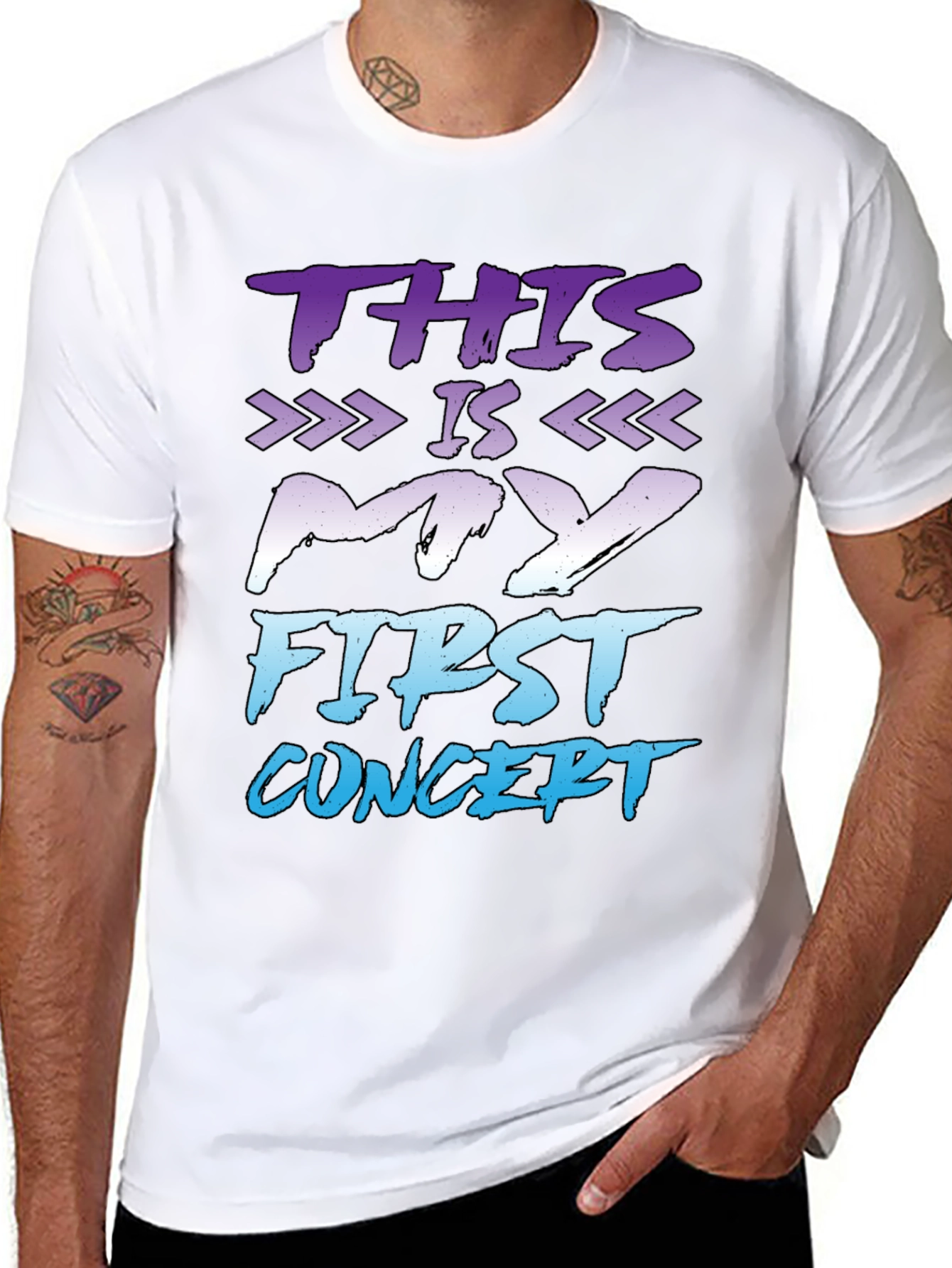 First Concert T-Shirt - Black Graphic Tee