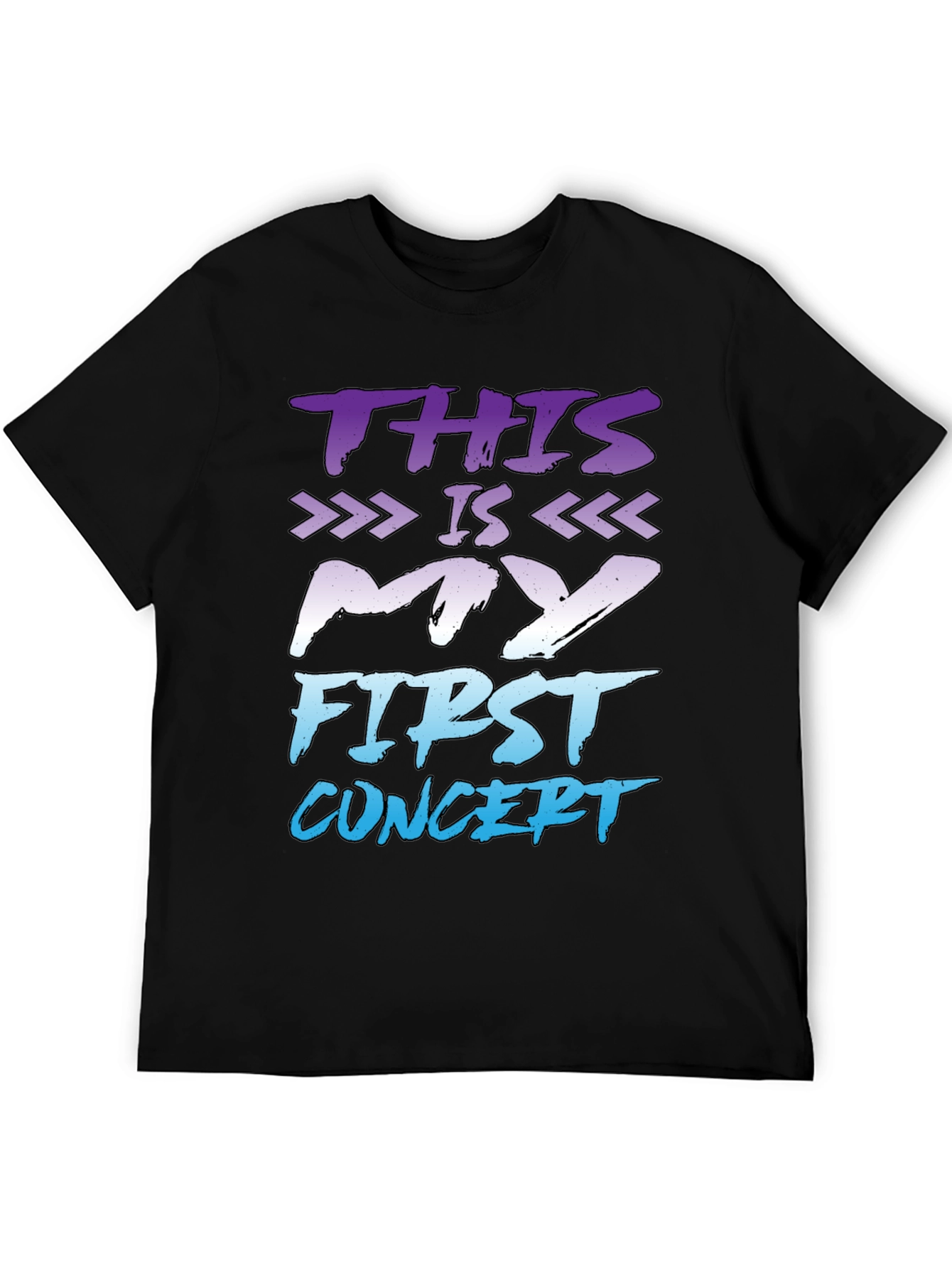 First Concert T-Shirt - Black Graphic Tee