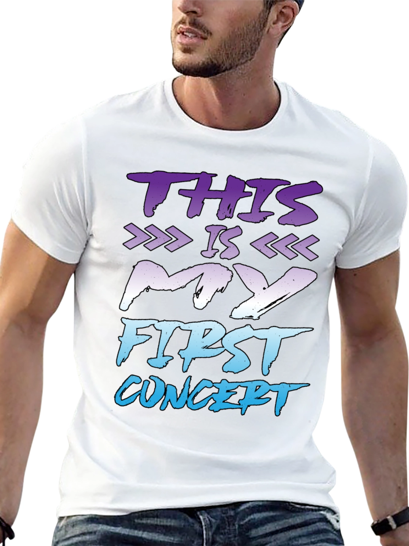 First Concert T-Shirt - Black Graphic Tee
