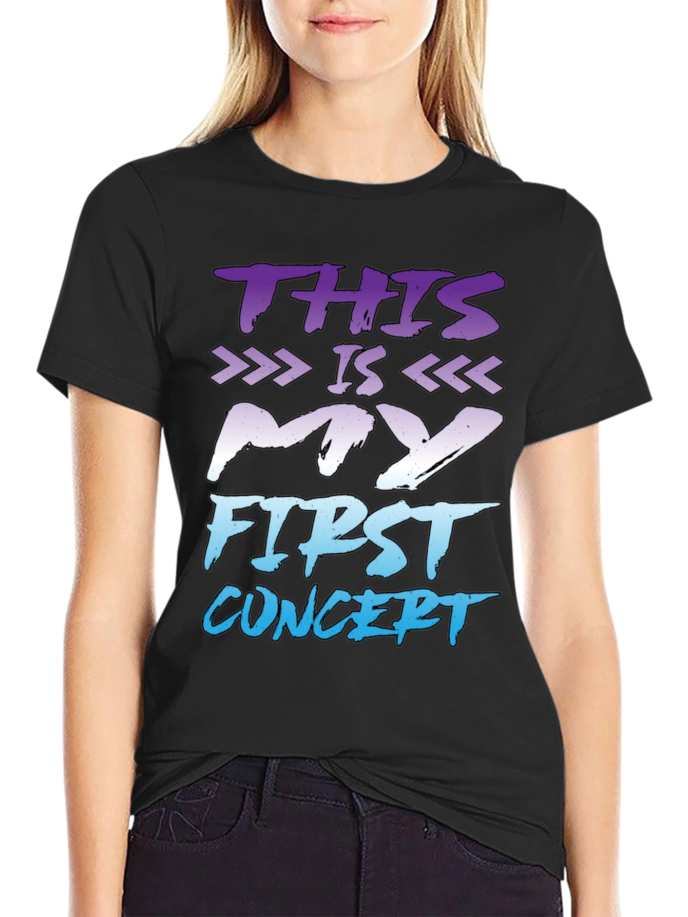 First Concert T-Shirt - Black Graphic Tee