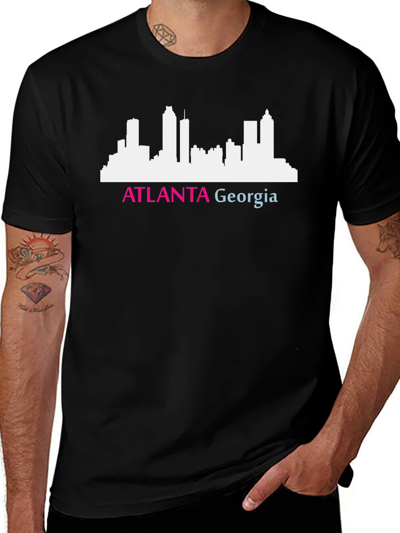 Atlanta Georgia Skyline Graphic Tee