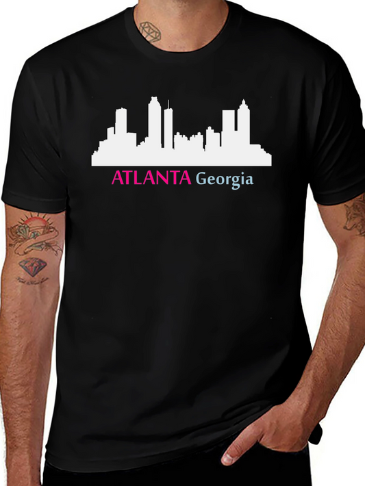 Atlanta Georgia Skyline Graphic Tee