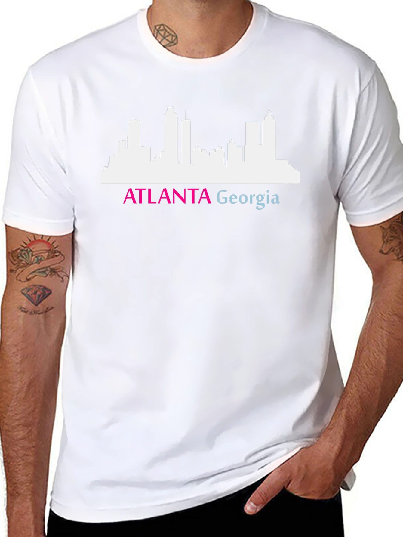 Atlanta Georgia Skyline Graphic Tee