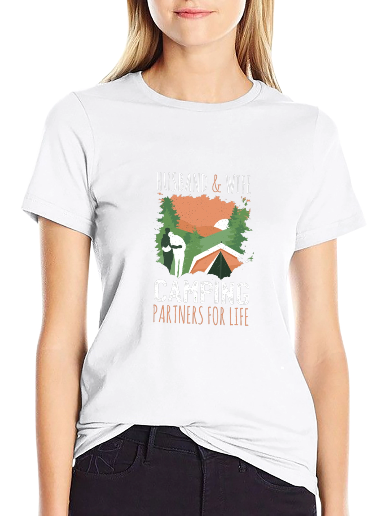 Husband & Wife Camping Partners T-Shirt