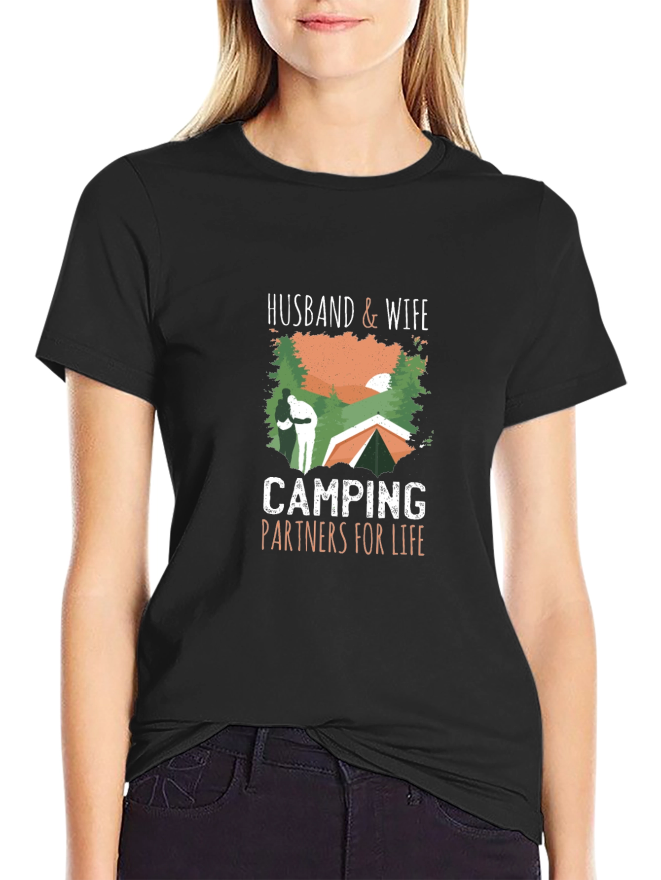 Husband & Wife Camping Partners T-Shirt