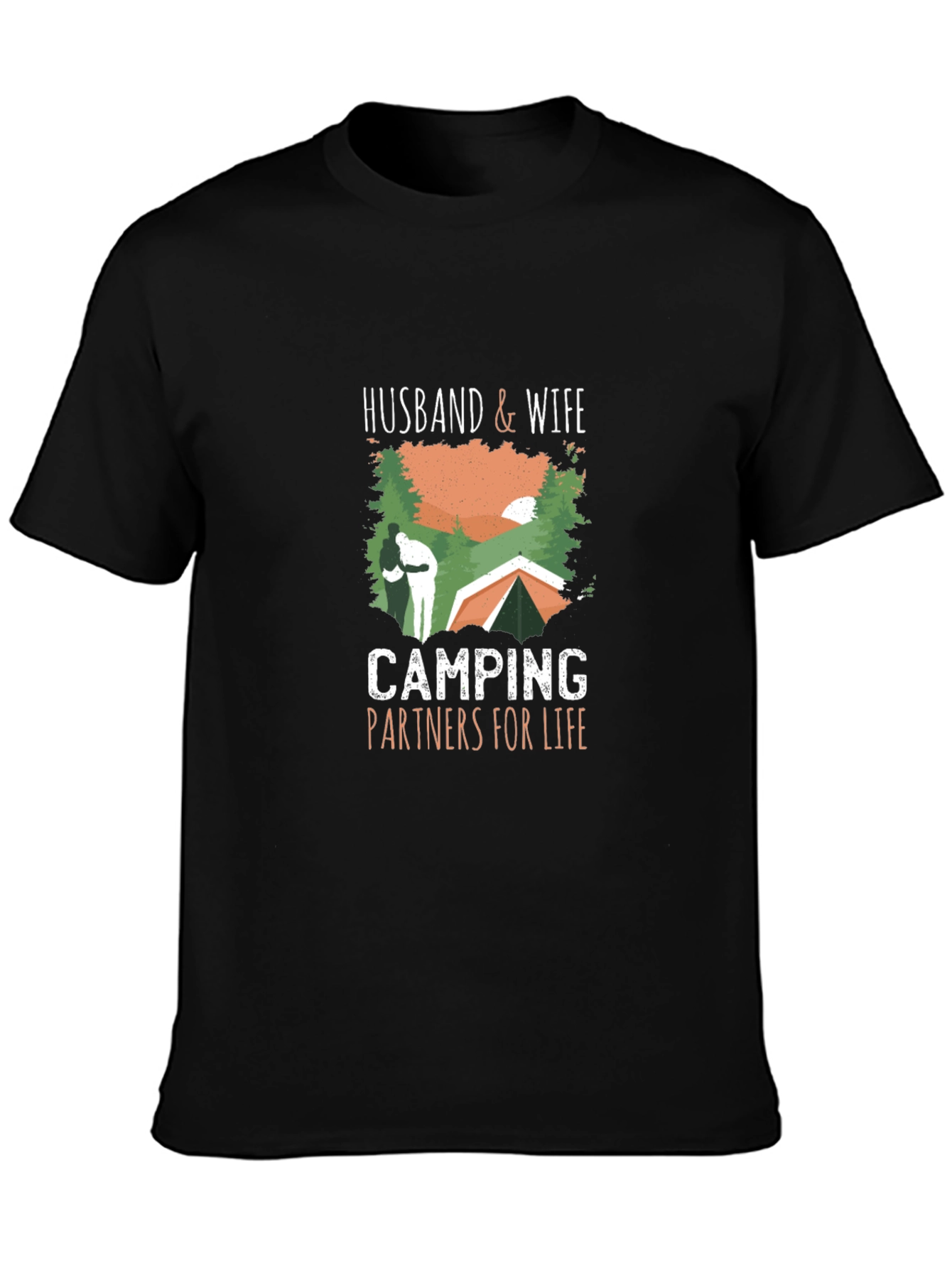 Husband & Wife Camping Partners T-Shirt