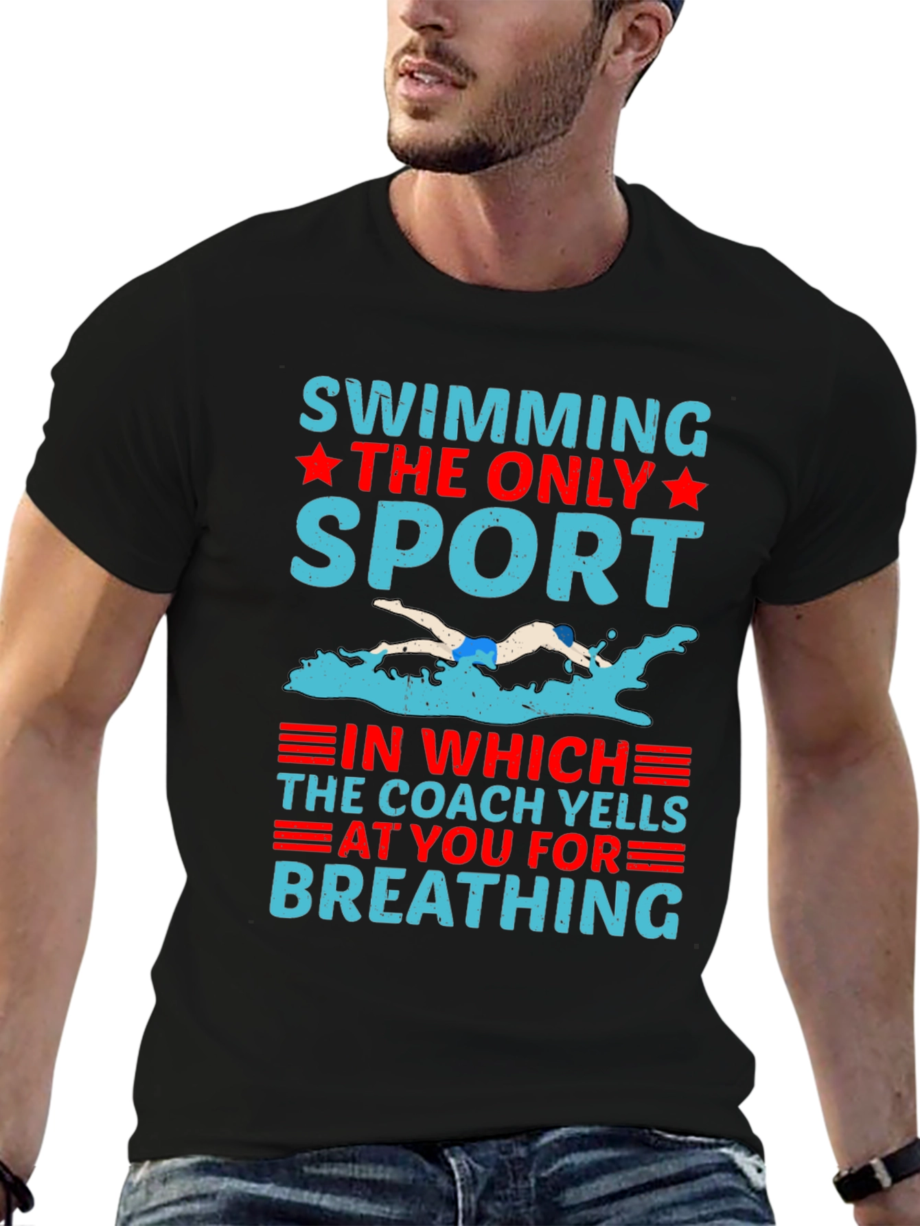 Swimming The Only Sport Graphic T-Shirt