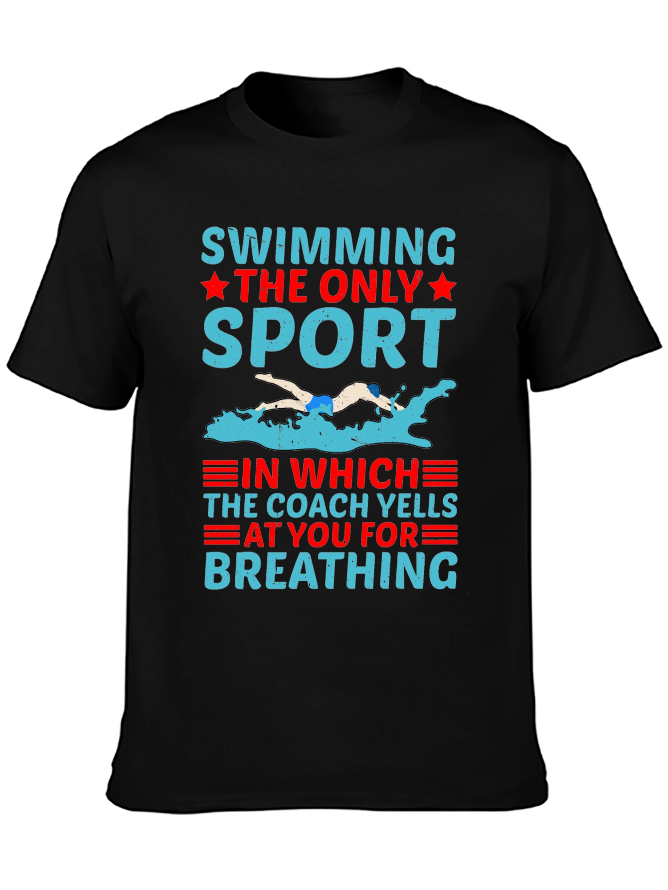 Swimming The Only Sport Graphic T-Shirt