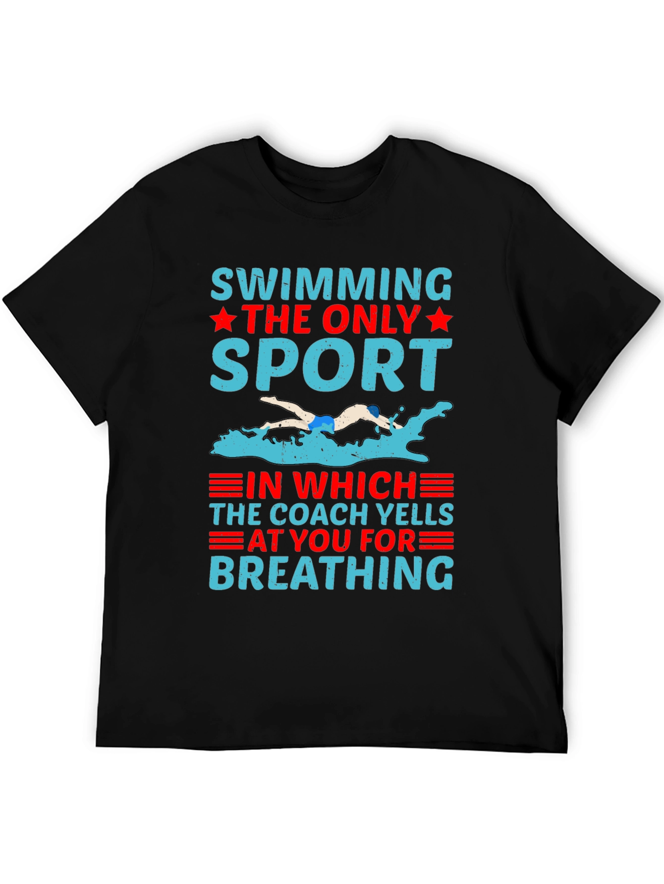 Swimming The Only Sport Graphic T-Shirt