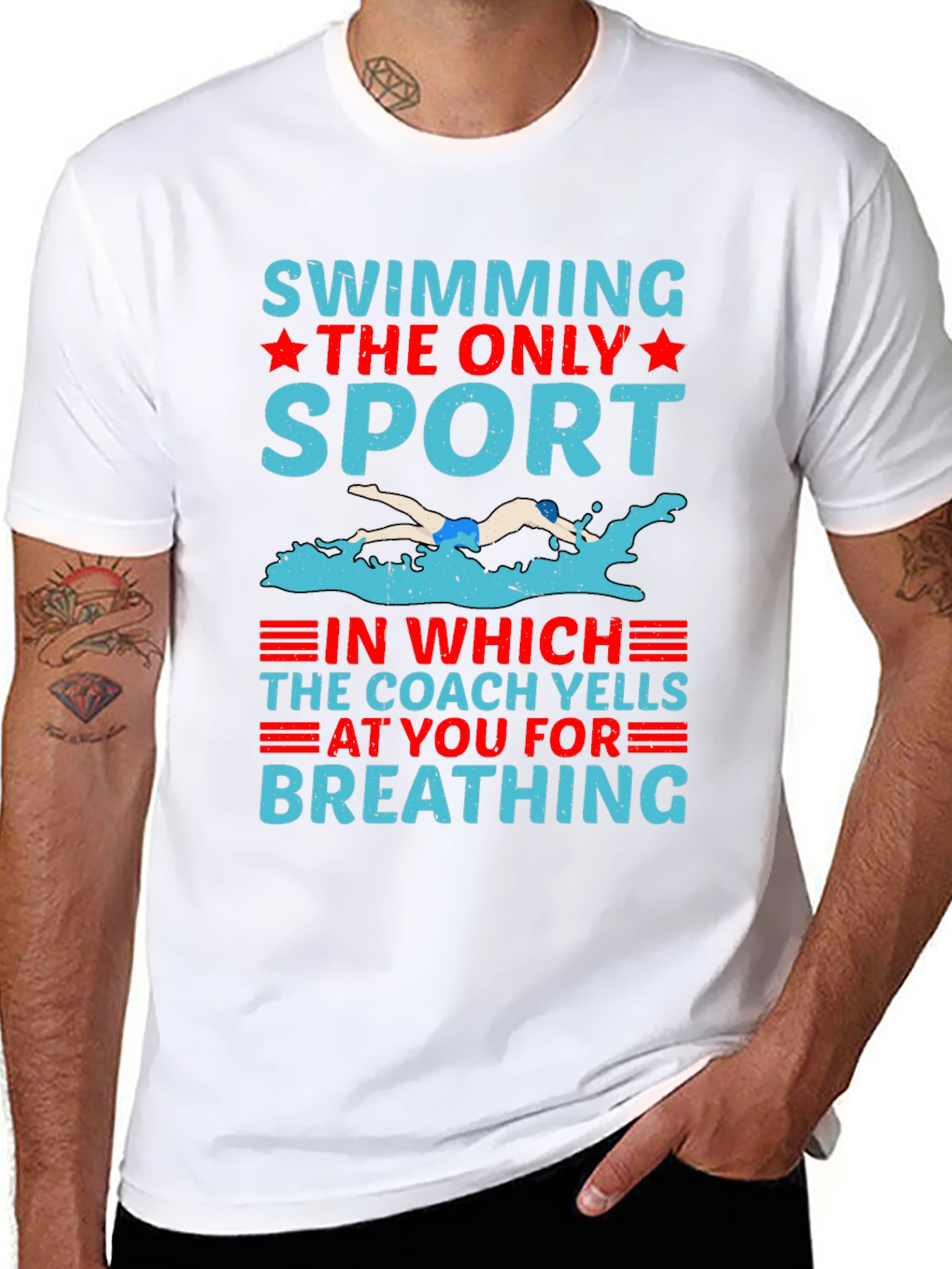 Swimming The Only Sport Graphic T-Shirt