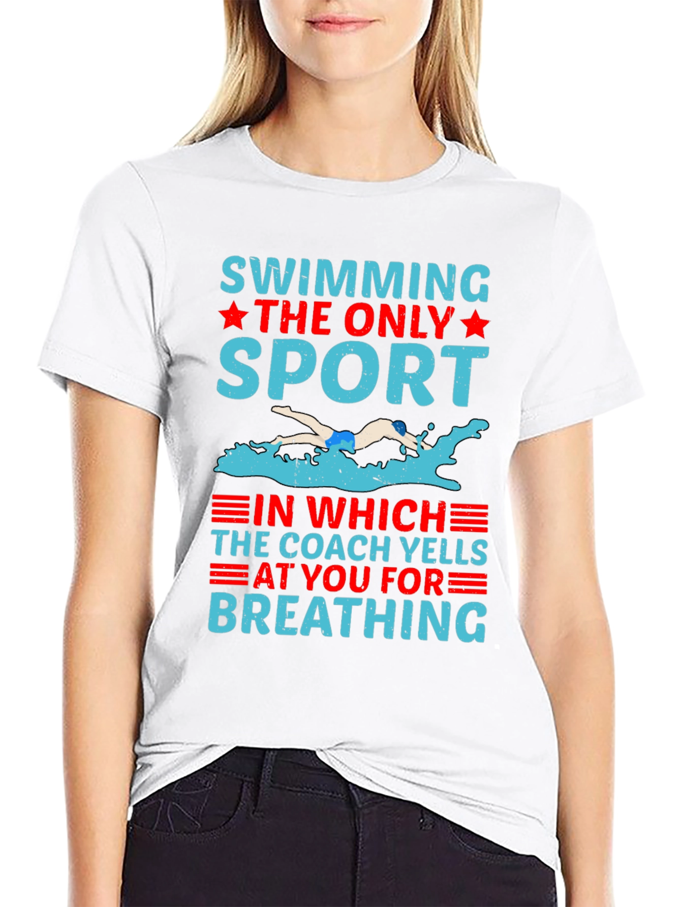 Swimming The Only Sport Graphic T-Shirt